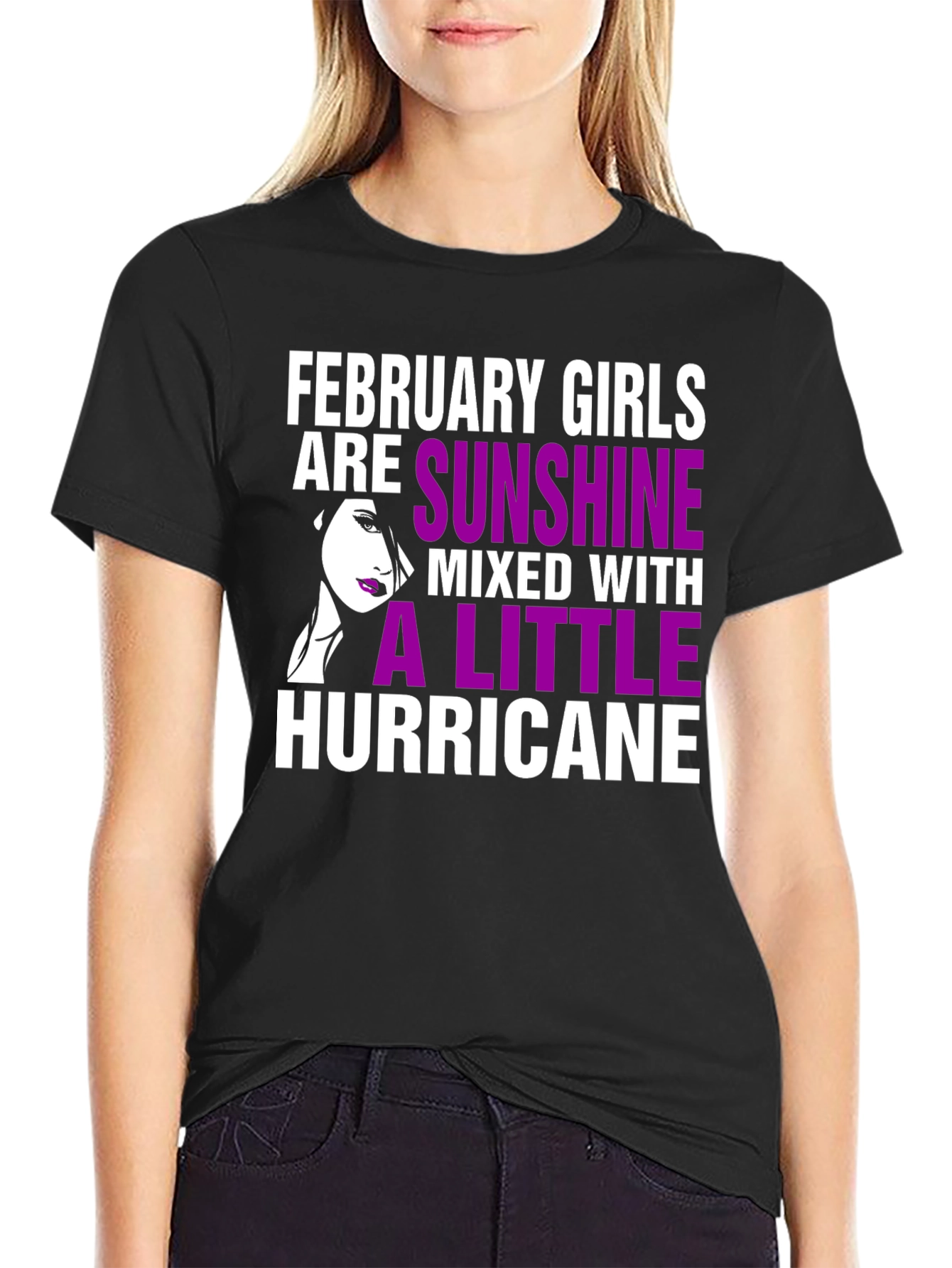 February Girls Sunshine Hurricane Graphic T-Shirt