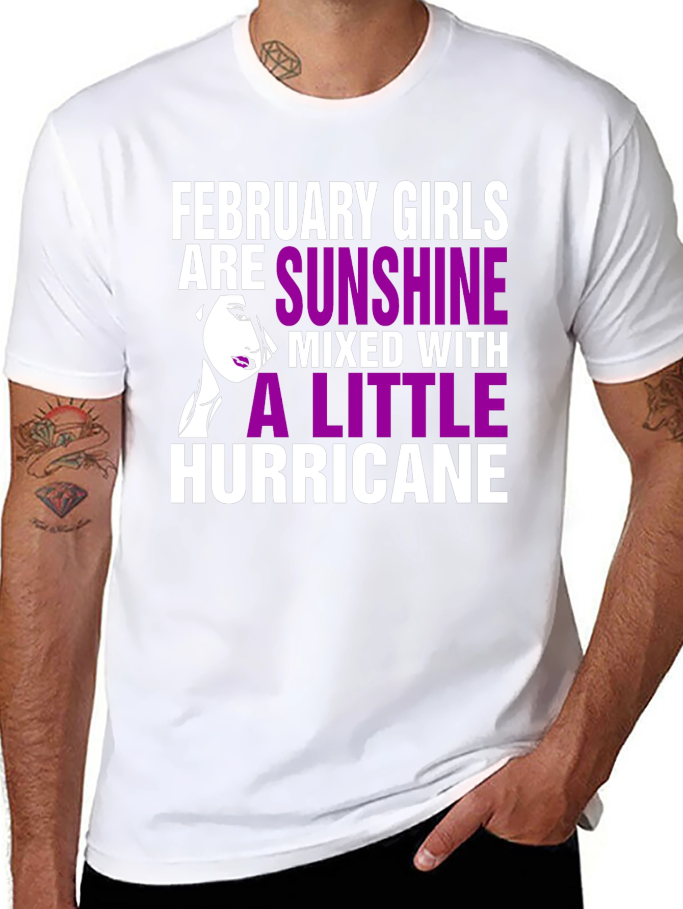 February Girls Sunshine Hurricane Graphic T-Shirt