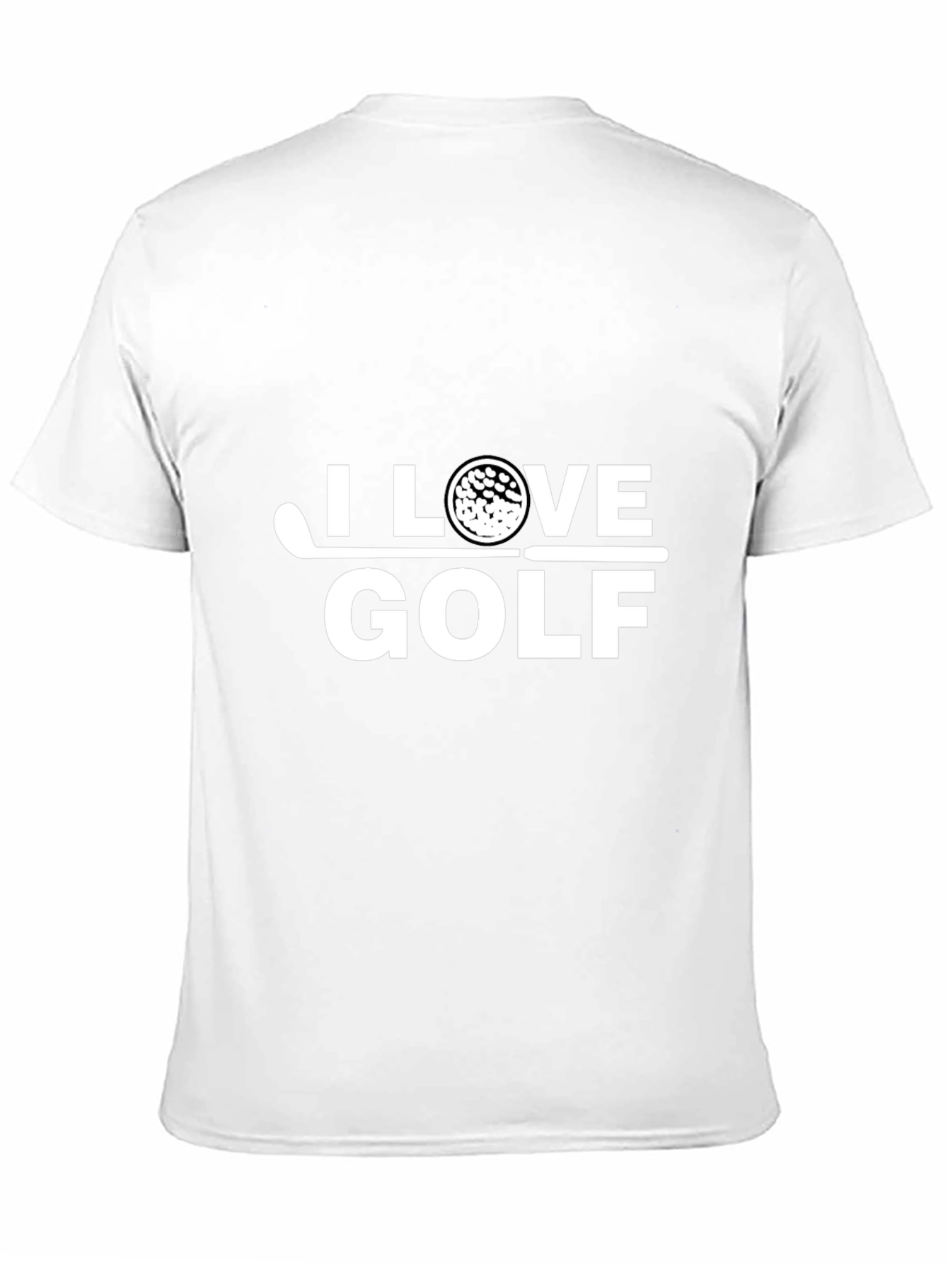 I Love Golf Graphic Tee - Black Cotton T-Shirt