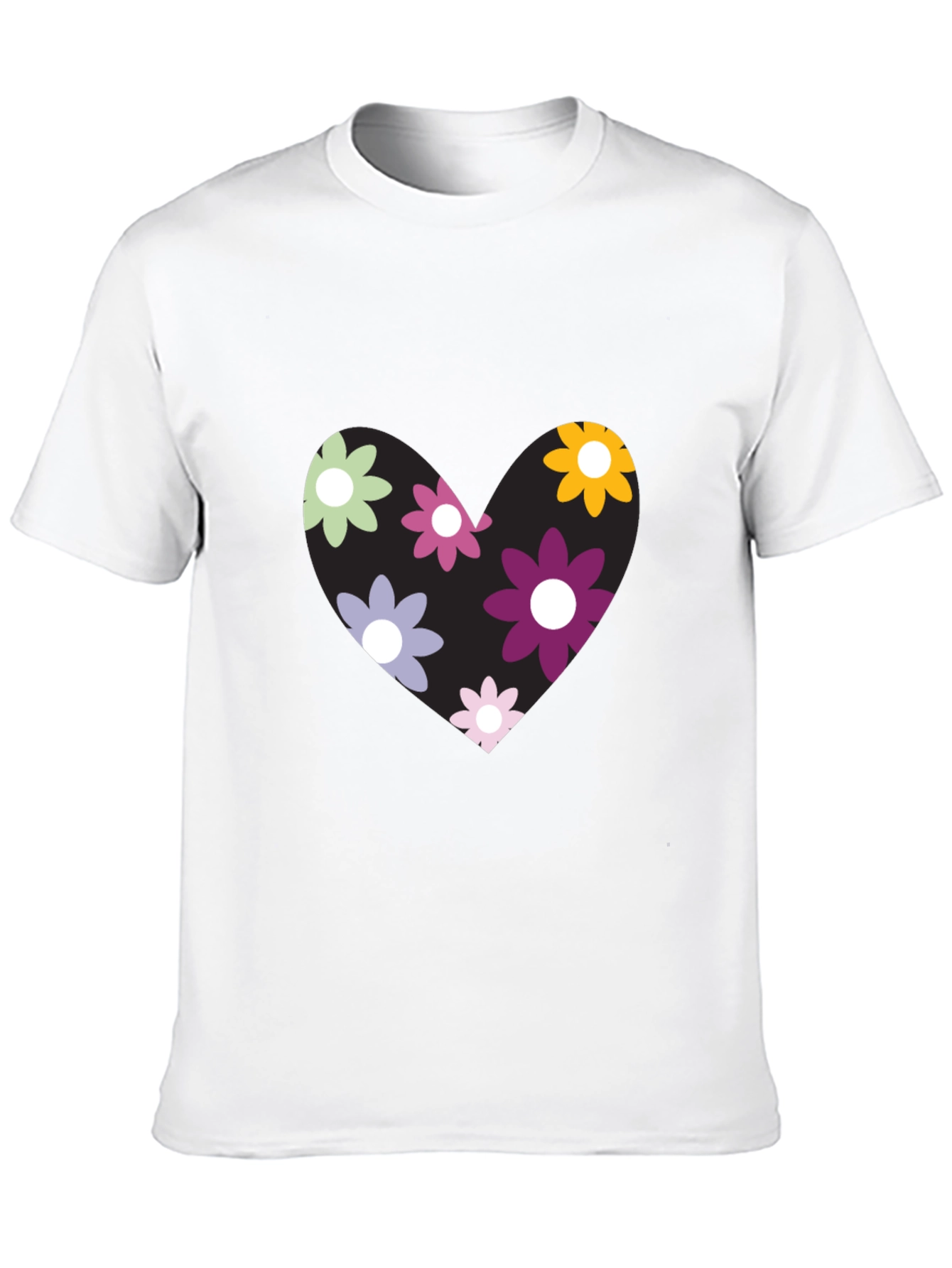 Floral Heart Graphic T-Shirt