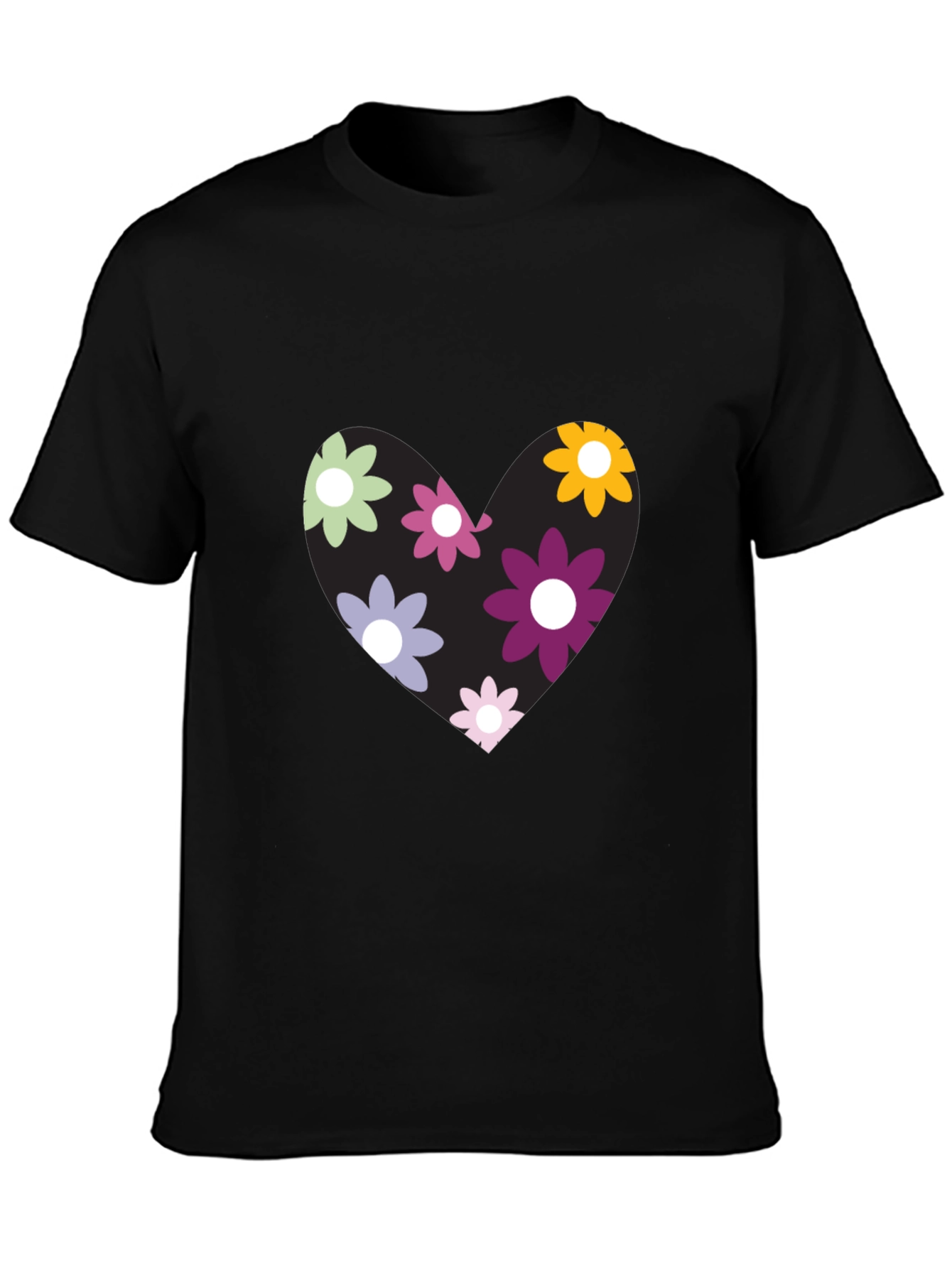 Floral Heart Graphic T-Shirt