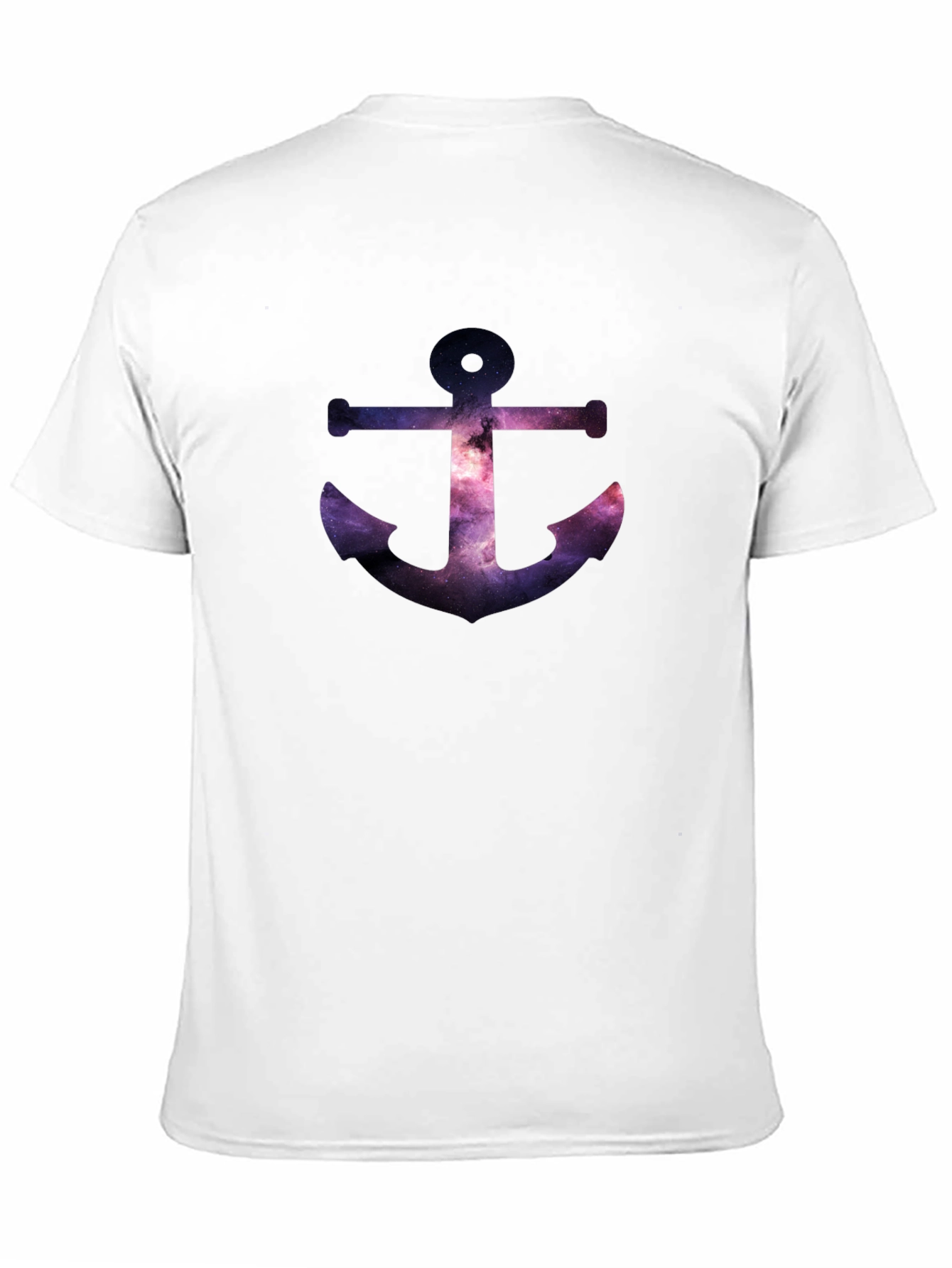 Galaxy Anchor Black T-Shirt - Modern Graphic Tee