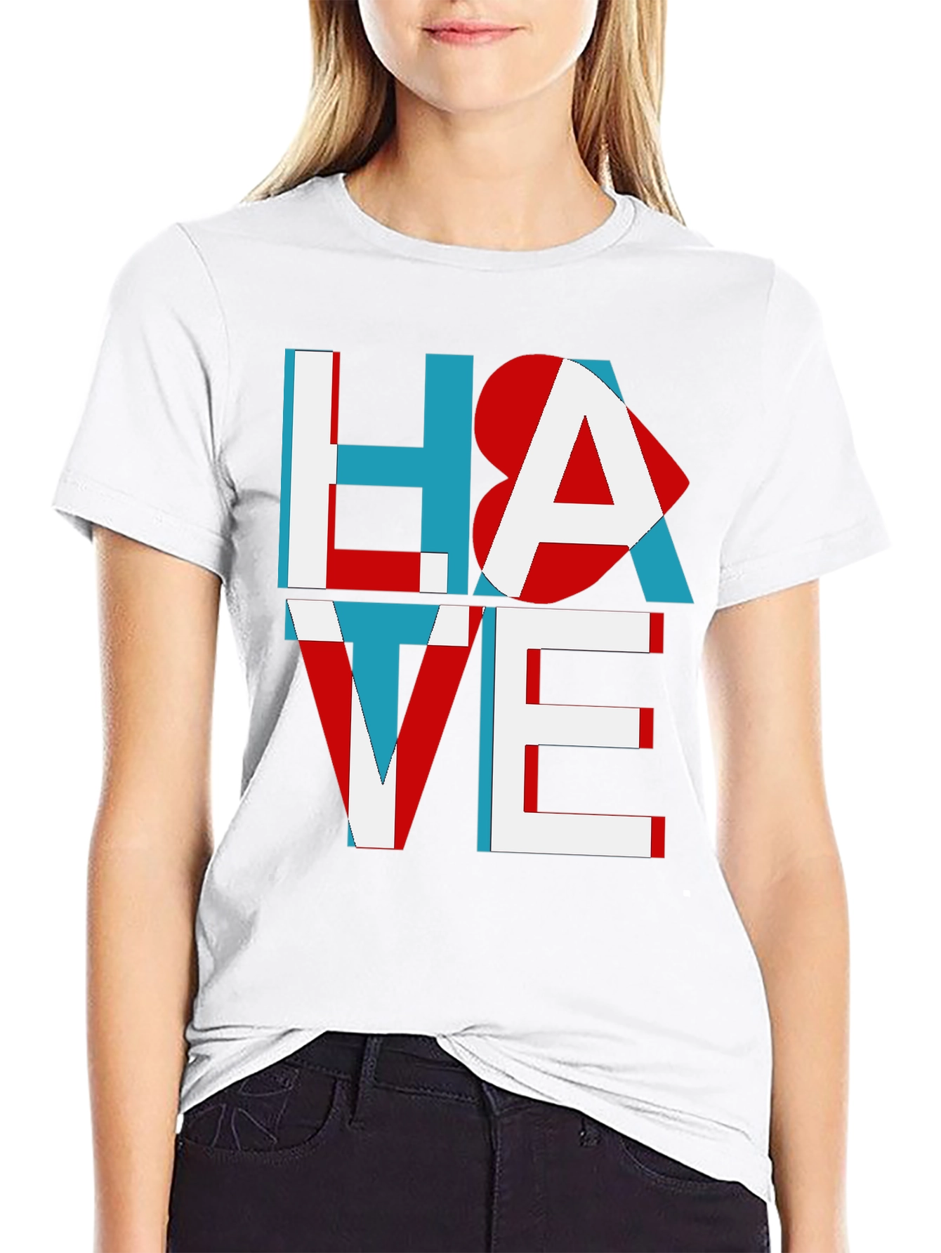 Hate Love Graphic Tee - Unisex Cotton T-Shirt