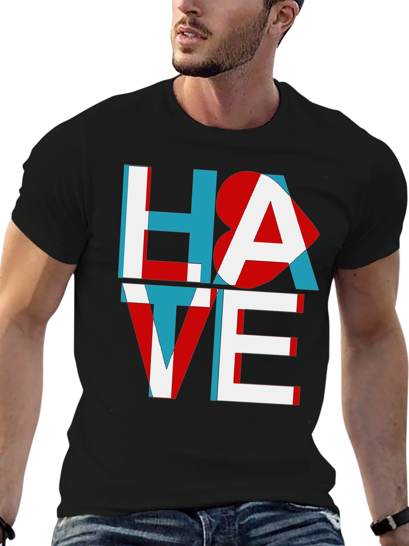 Hate Love Graphic Tee - Unisex Cotton T-Shirt