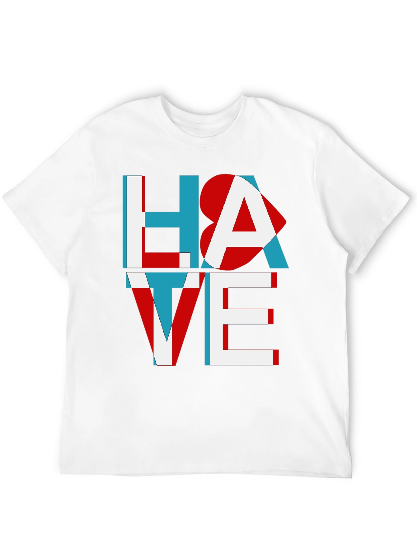 Hate Love Graphic Tee - Unisex Cotton T-Shirt