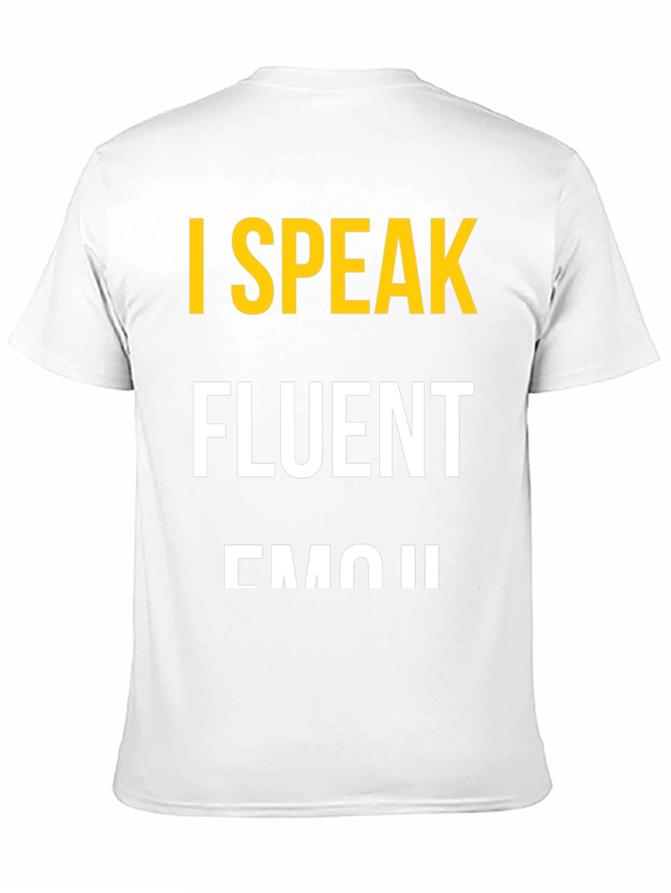 I Speak Fluent Emoji Black Graphic T-Shirt