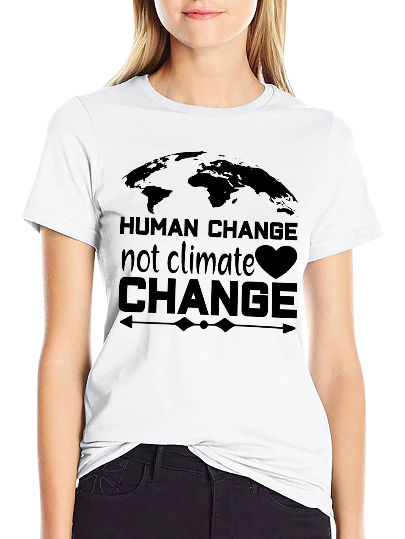 Human Change Tee - Climate Awareness T-Shirt