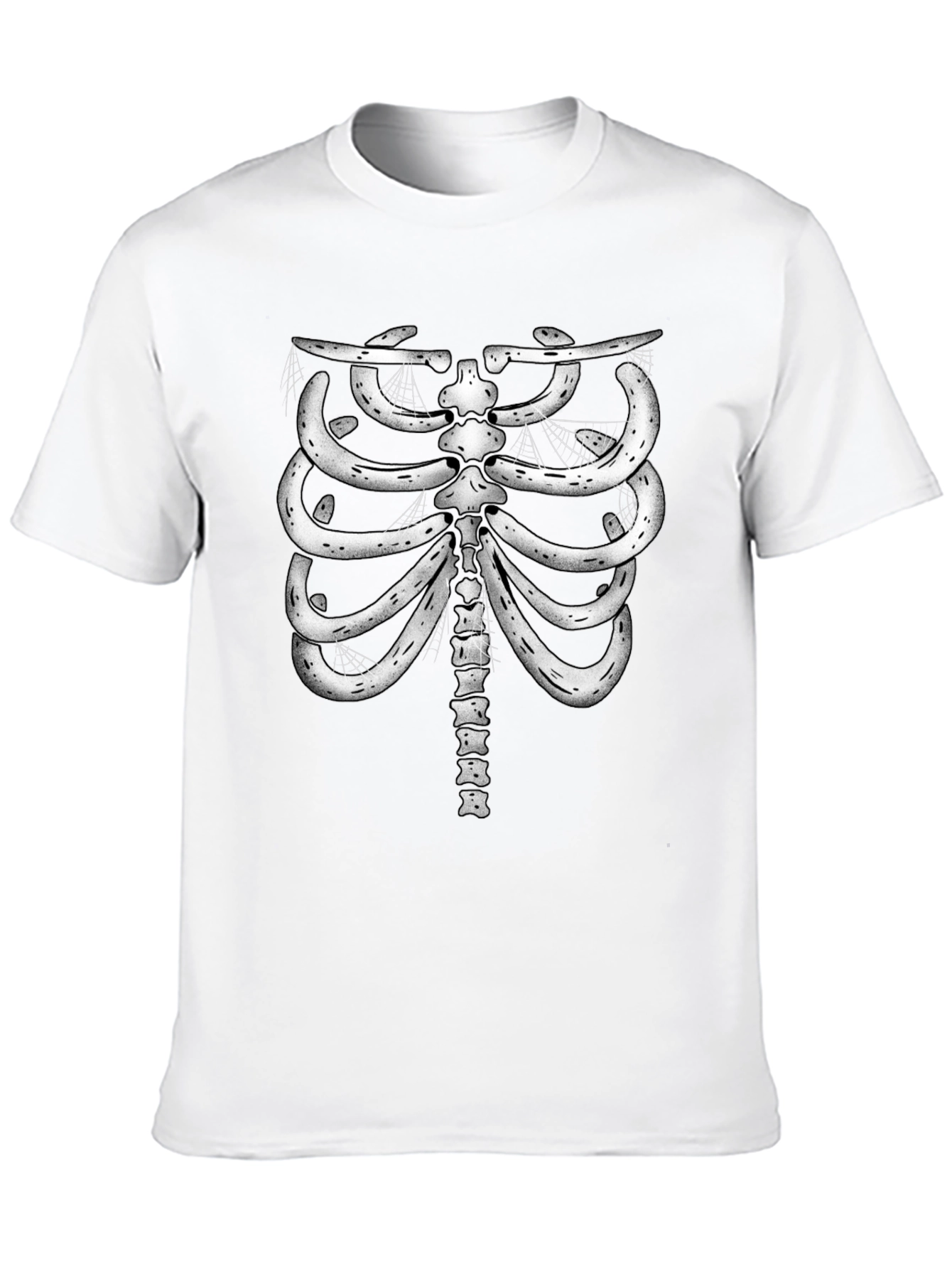 Skeleton Rib Cage Graphic Tee - Halloween Costume