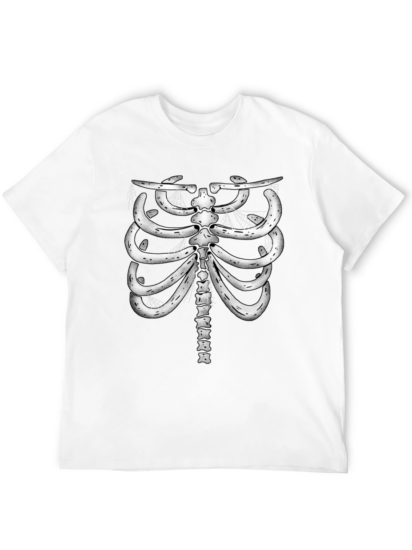 Skeleton Rib Cage Graphic Tee - Halloween Costume