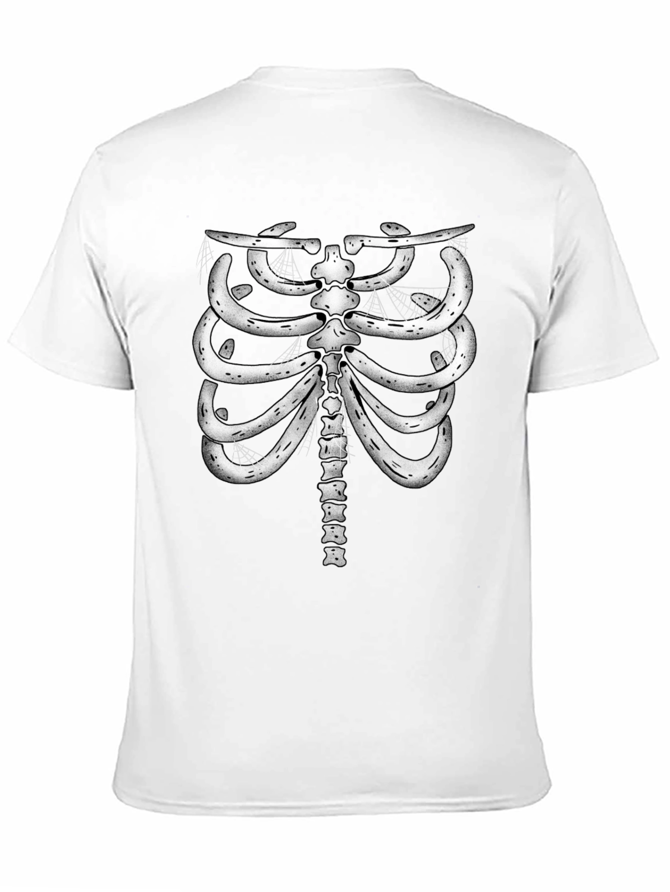 Skeleton Rib Cage Graphic Tee - Halloween Costume