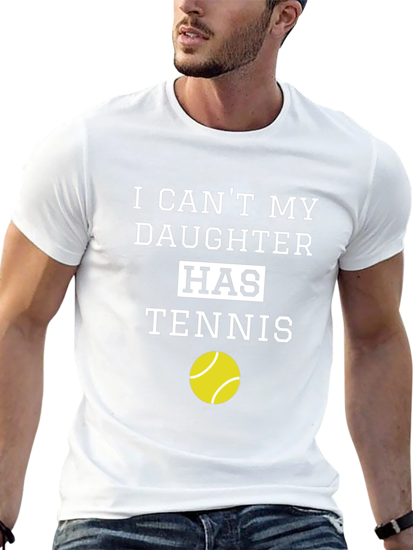 Dads Tennis Tee: I Cant My Daughter Has Tennis