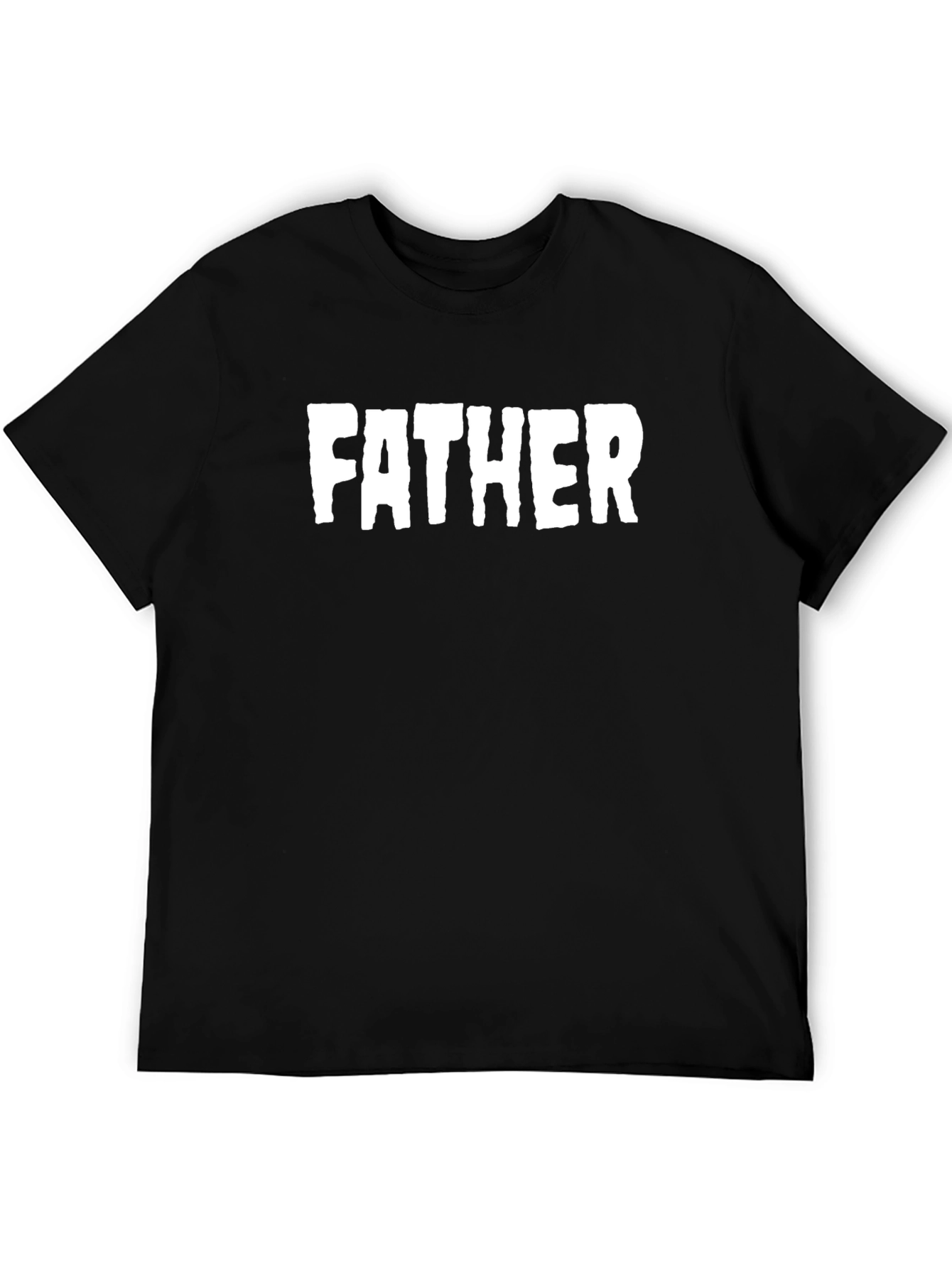 Father Graphic T-Shirt - Black Cotton Tee