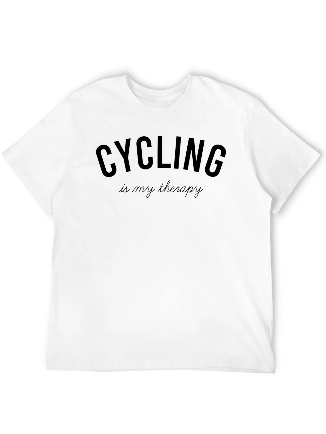 Cycling Is My Therapy Mens T-Shirt