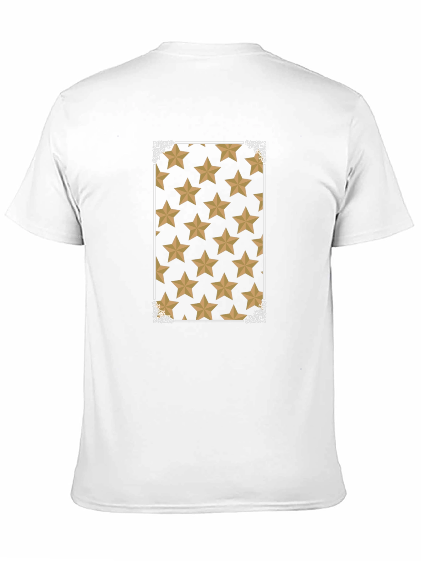 Star Pattern Black Tee