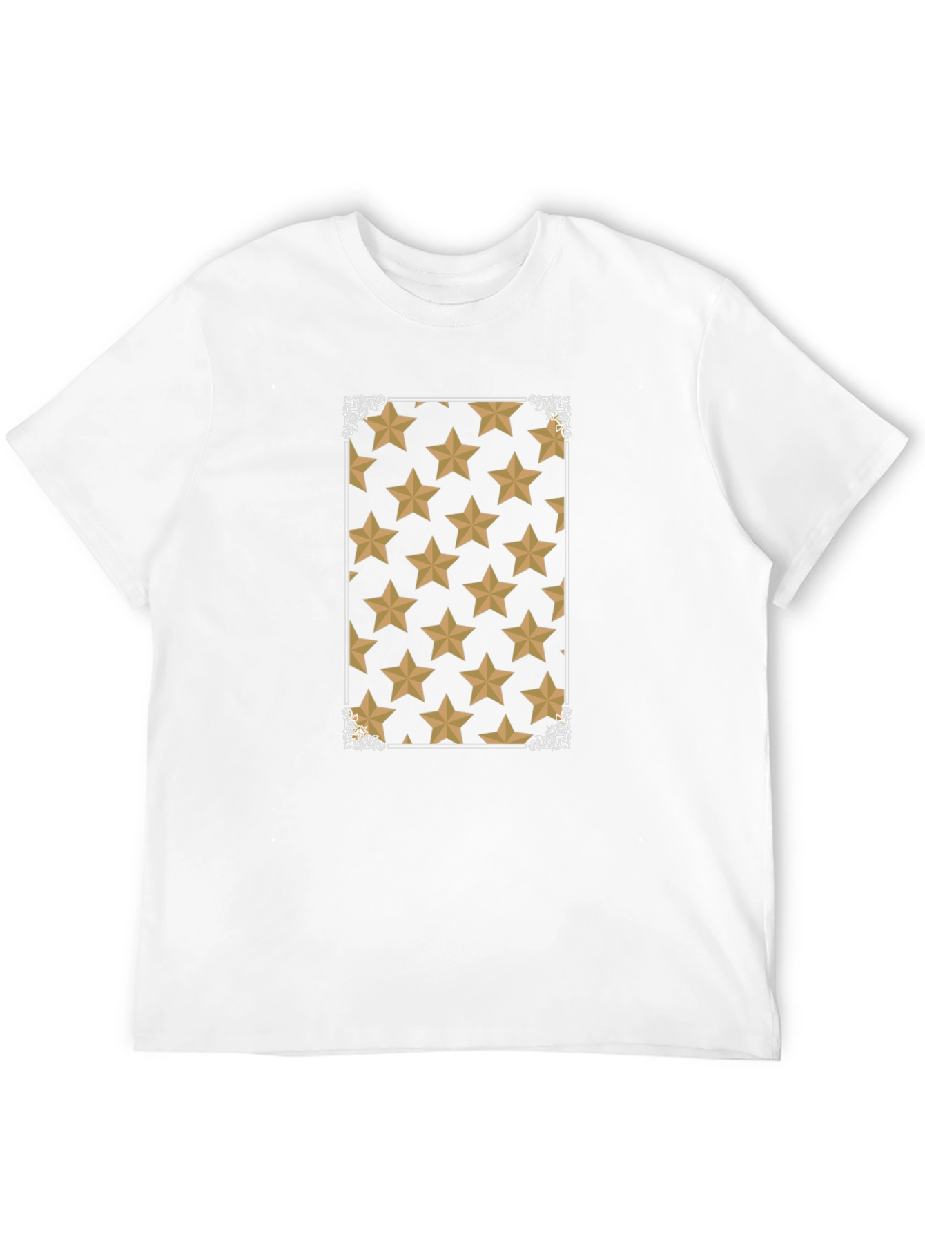 Star Pattern Black Tee