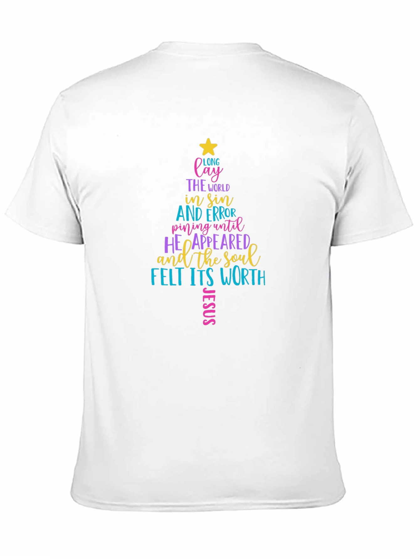 Christmas Tree Word Art T-Shirt