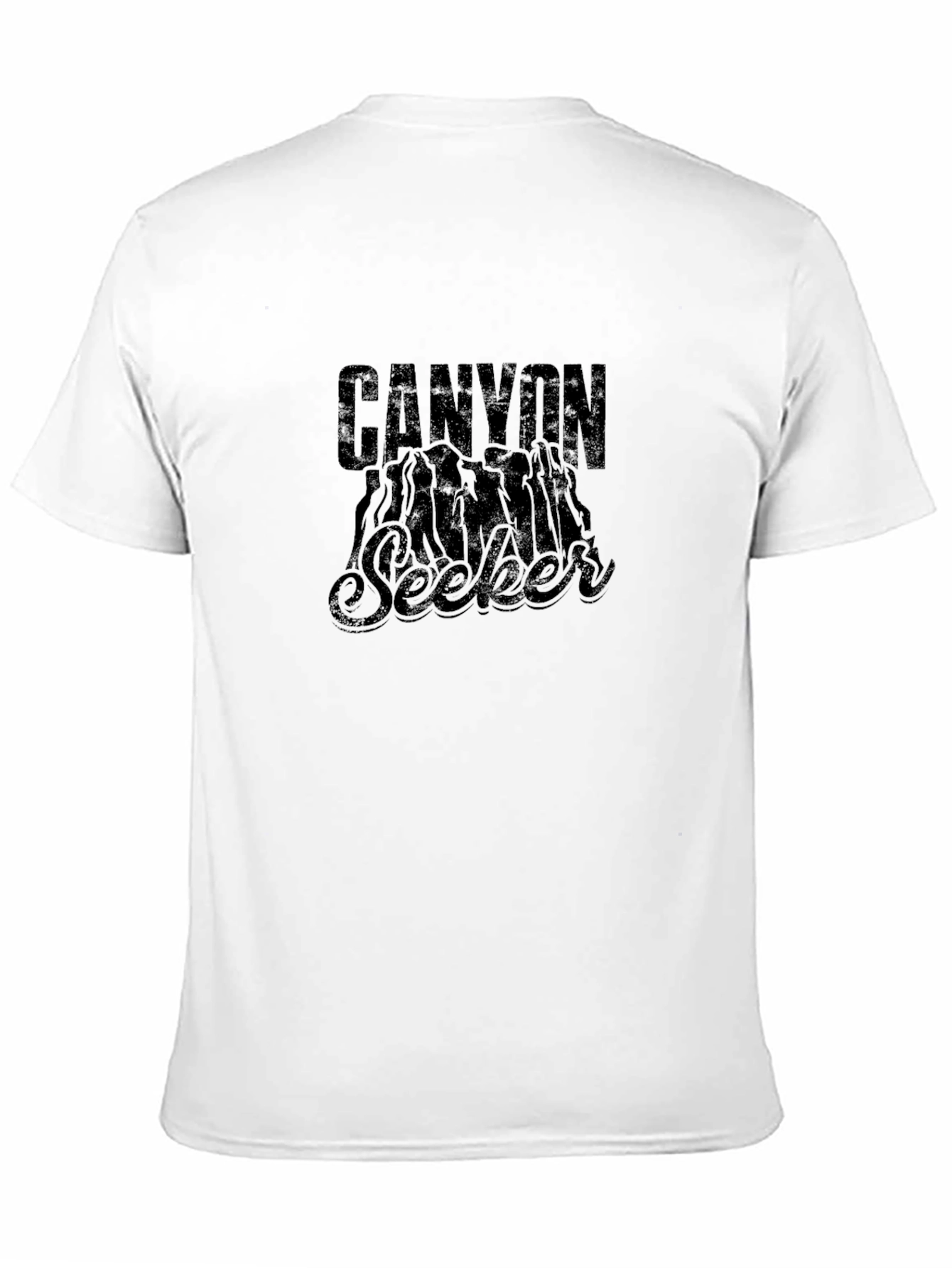 Canyon Seeker Graphic T-Shirt - Black Cotton Tee