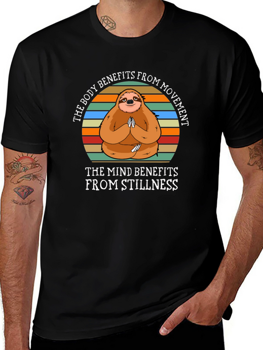 Yoga Sloth T-Shirt - The Body Benefits From Movement