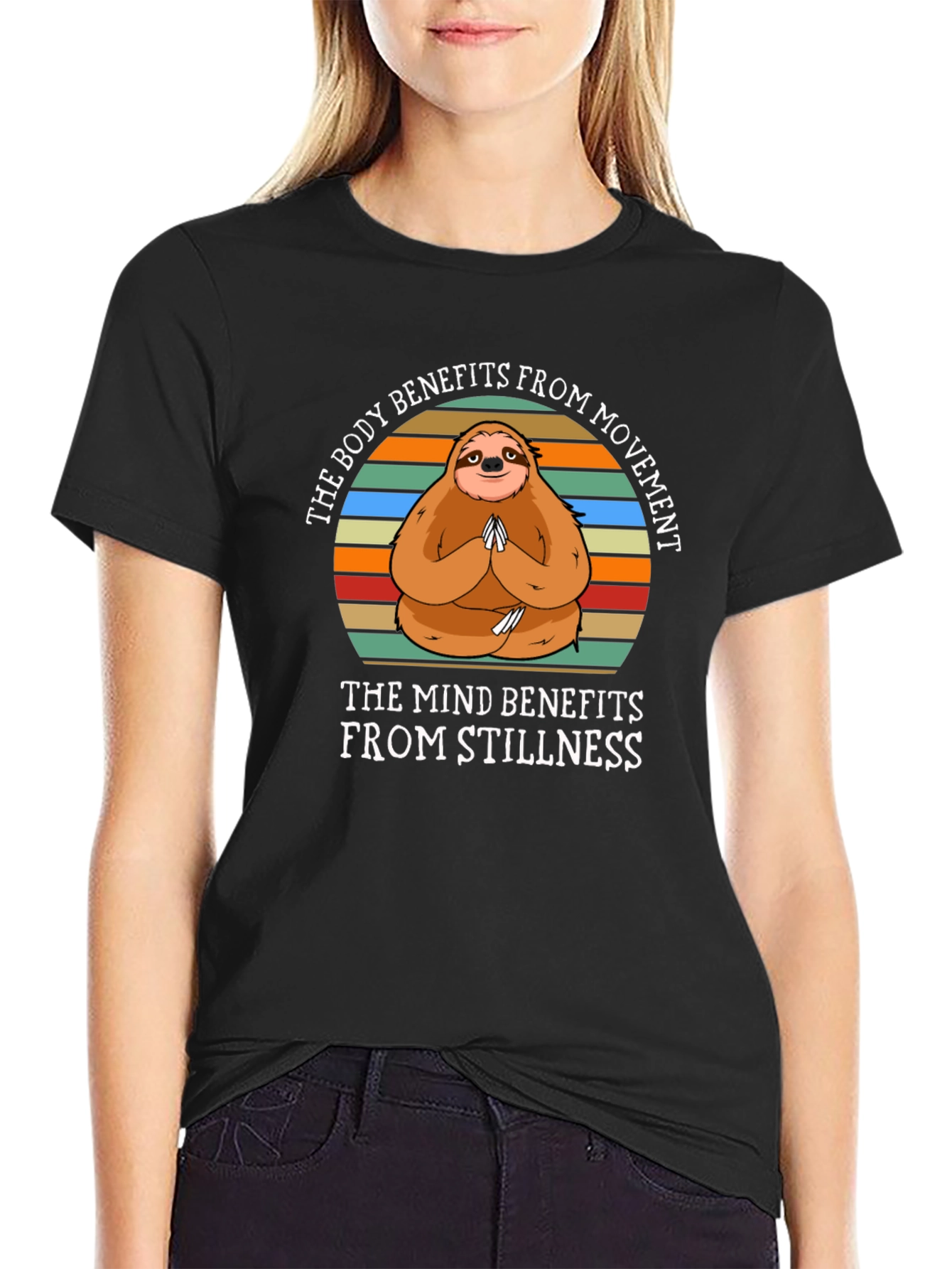 Yoga Sloth T-Shirt - The Body Benefits From Movement
