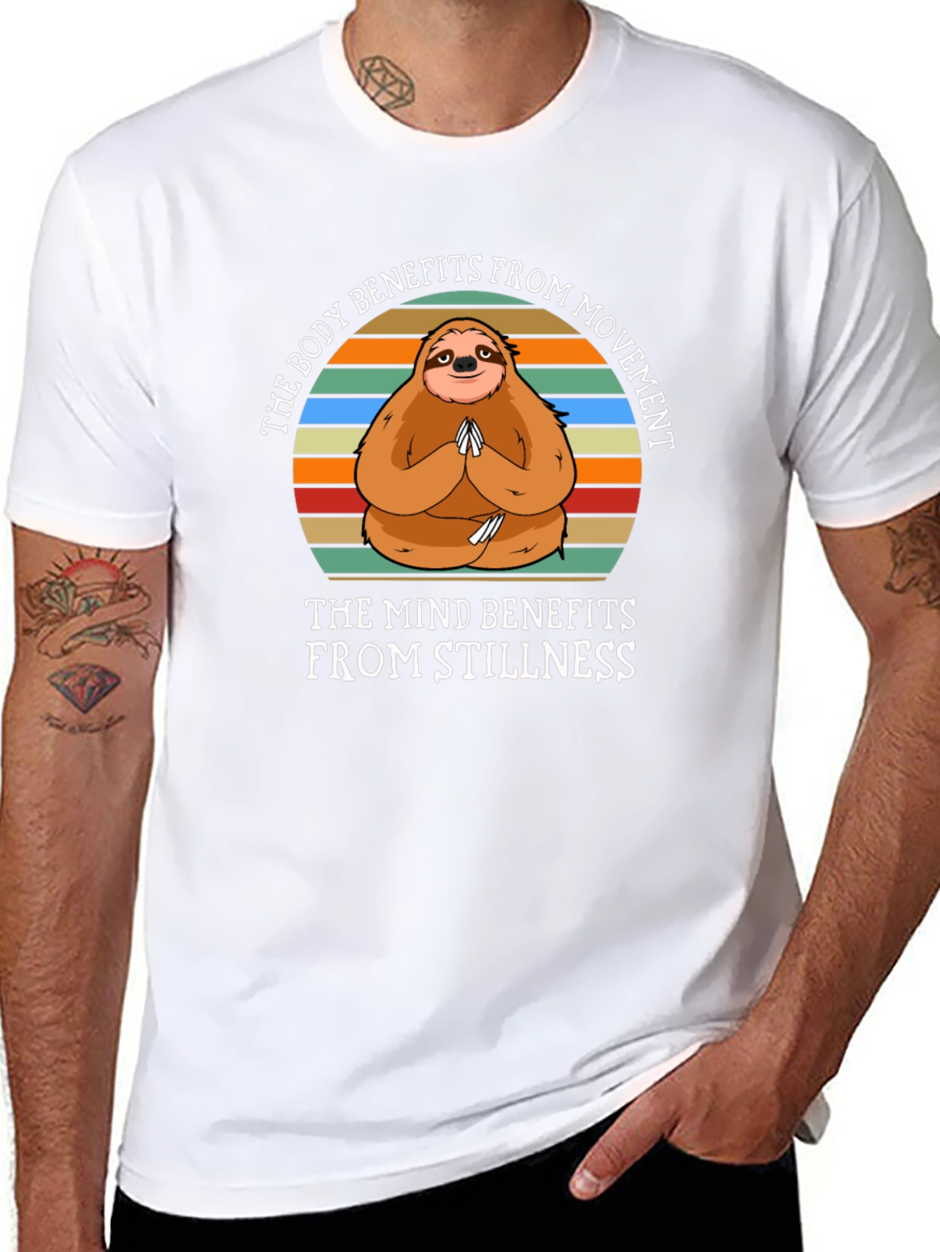 Yoga Sloth T-Shirt - The Body Benefits From Movement