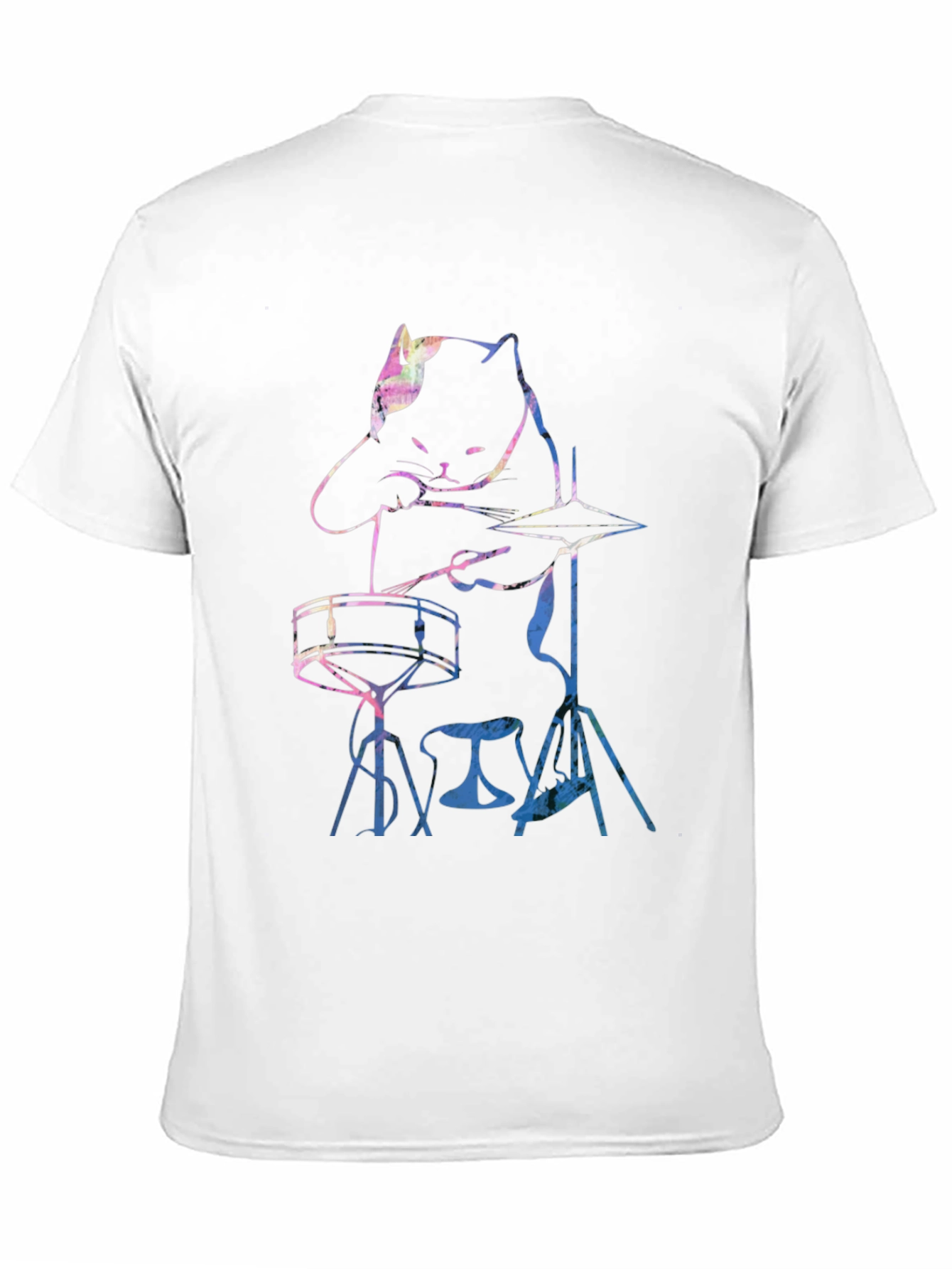 Cool Cat Drummer Graphic Tee