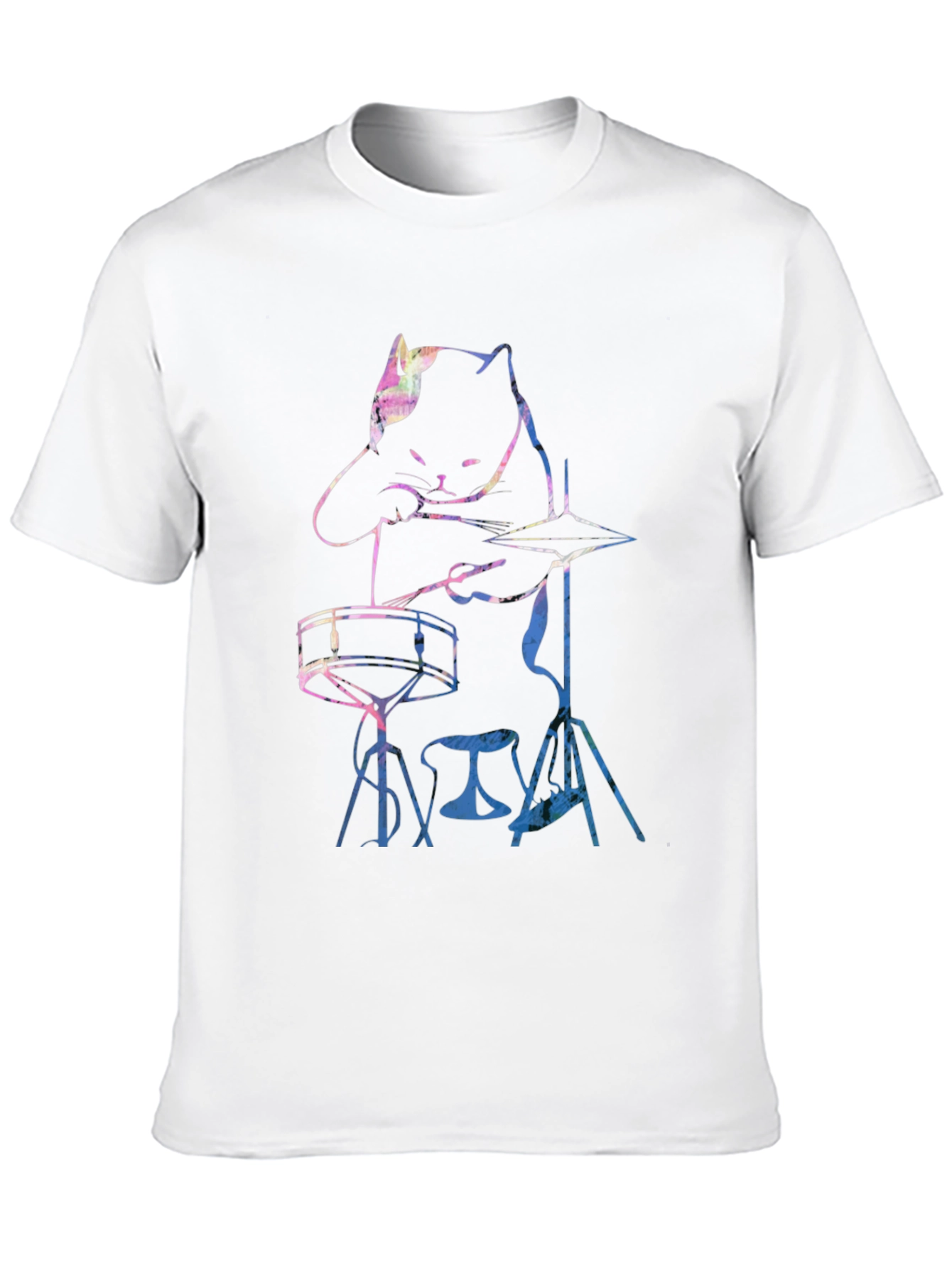 Cool Cat Drummer Graphic Tee