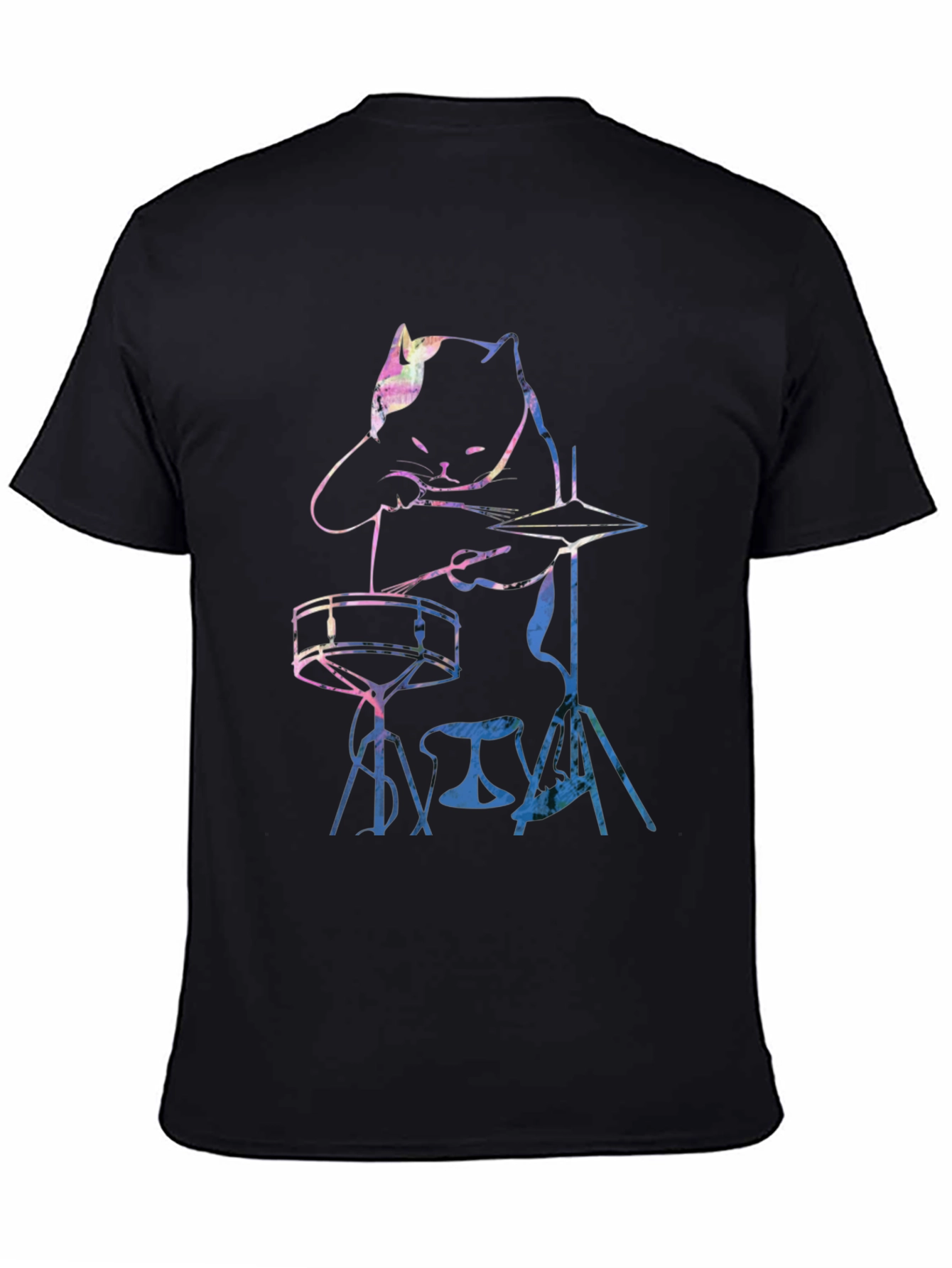 Cool Cat Drummer Graphic Tee