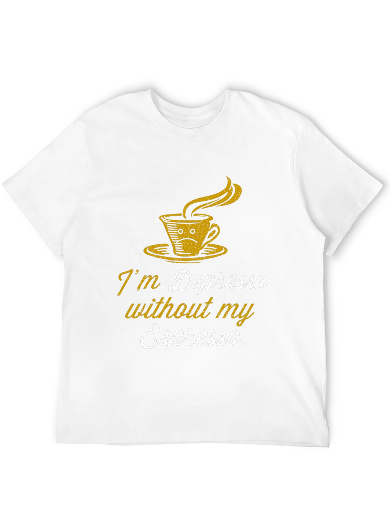 Depresso Espresso Graphic T-Shirt - Coffee Lover Tee
