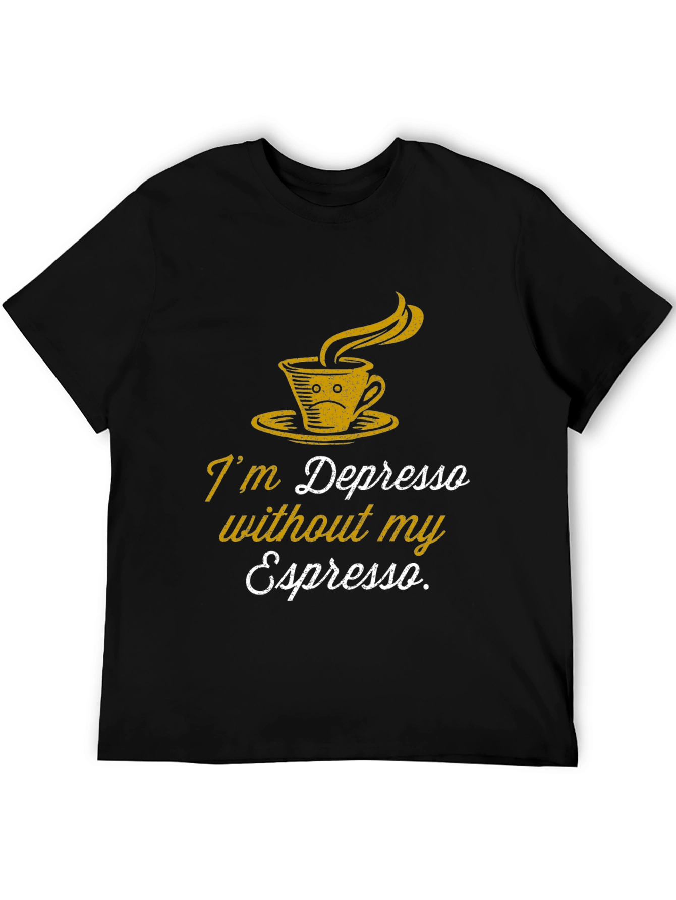 Depresso Espresso Graphic T-Shirt - Coffee Lover Tee
