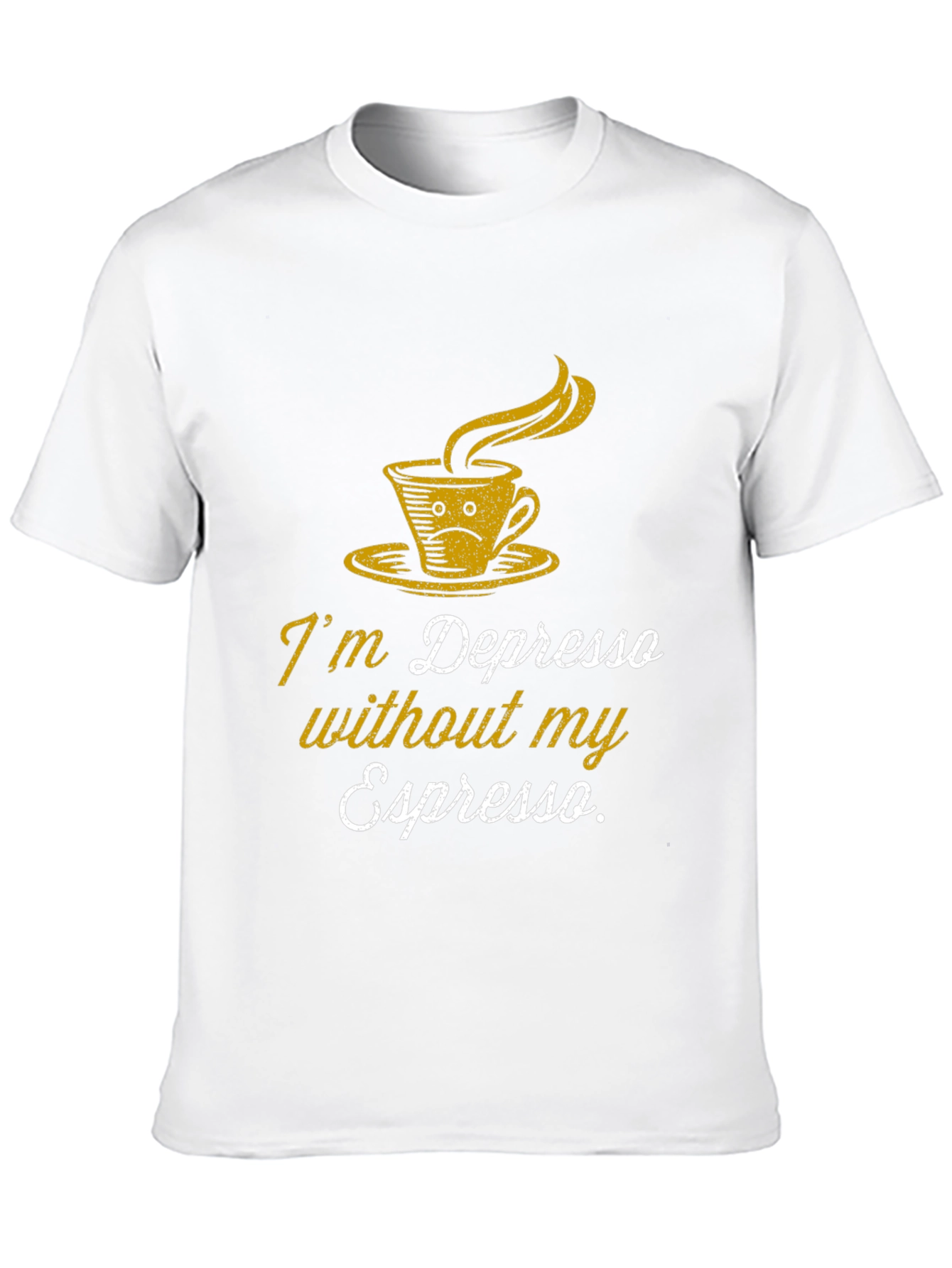 Depresso Espresso Graphic T-Shirt - Coffee Lover Tee