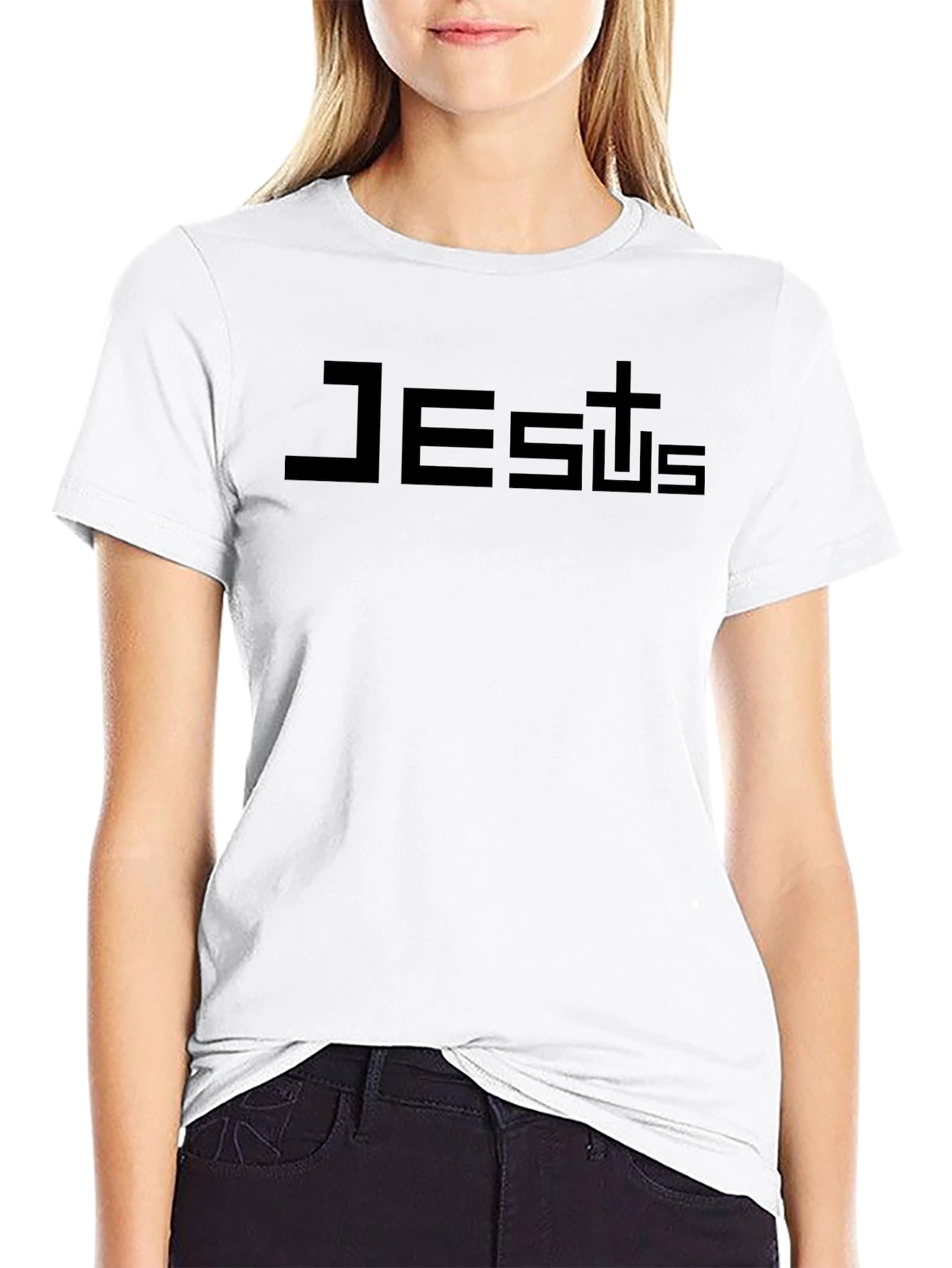 Jesus Graphic Black Tee - Faith Inspired