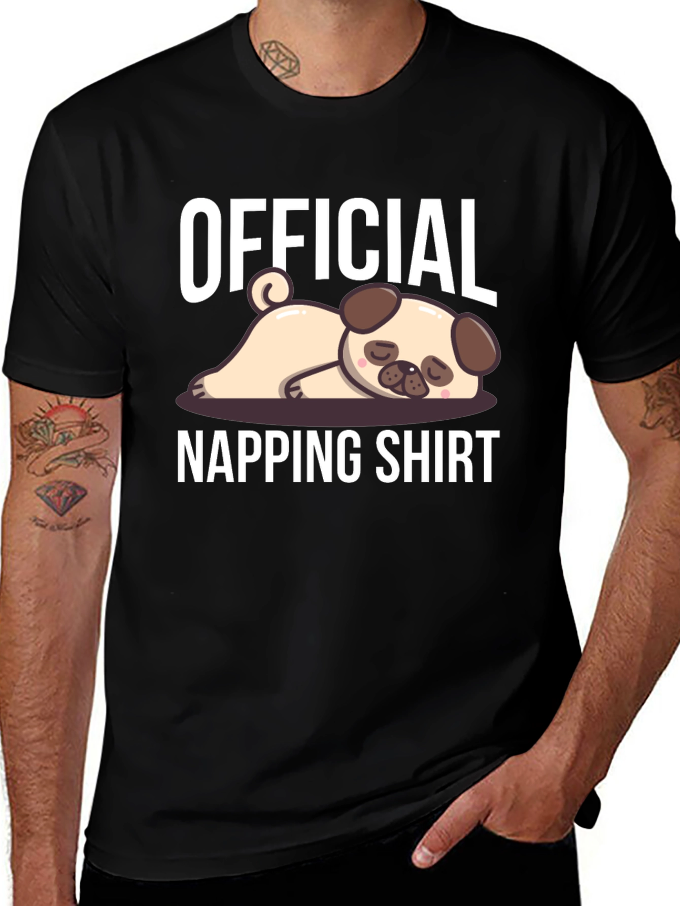Official Napping Shirt Pug T-Shirt