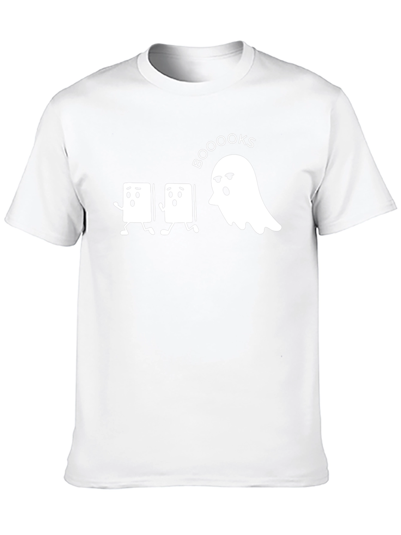 Booooks Halloween T-Shirt - Ghost Chasing Books