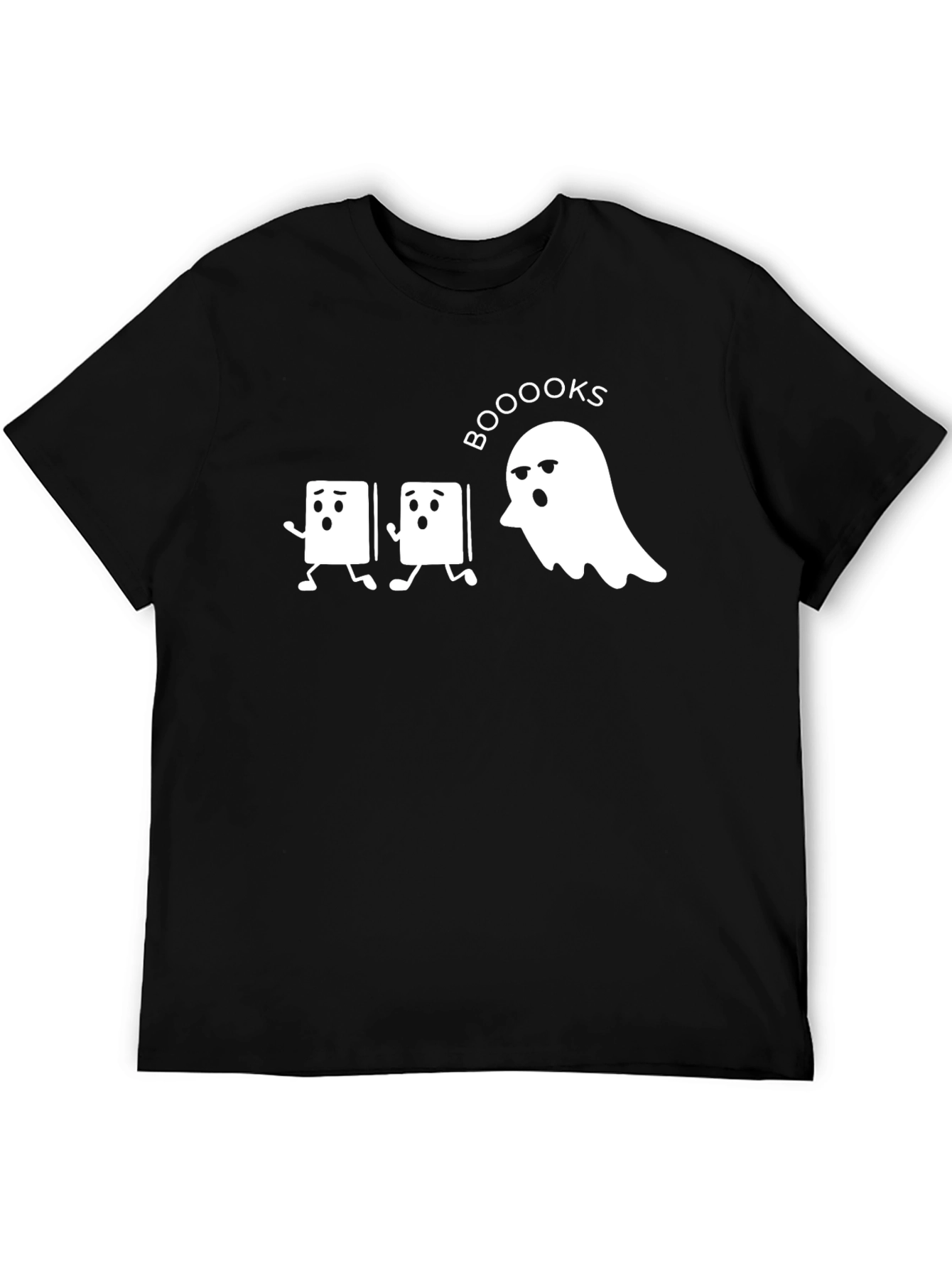 Booooks Halloween T-Shirt - Ghost Chasing Books