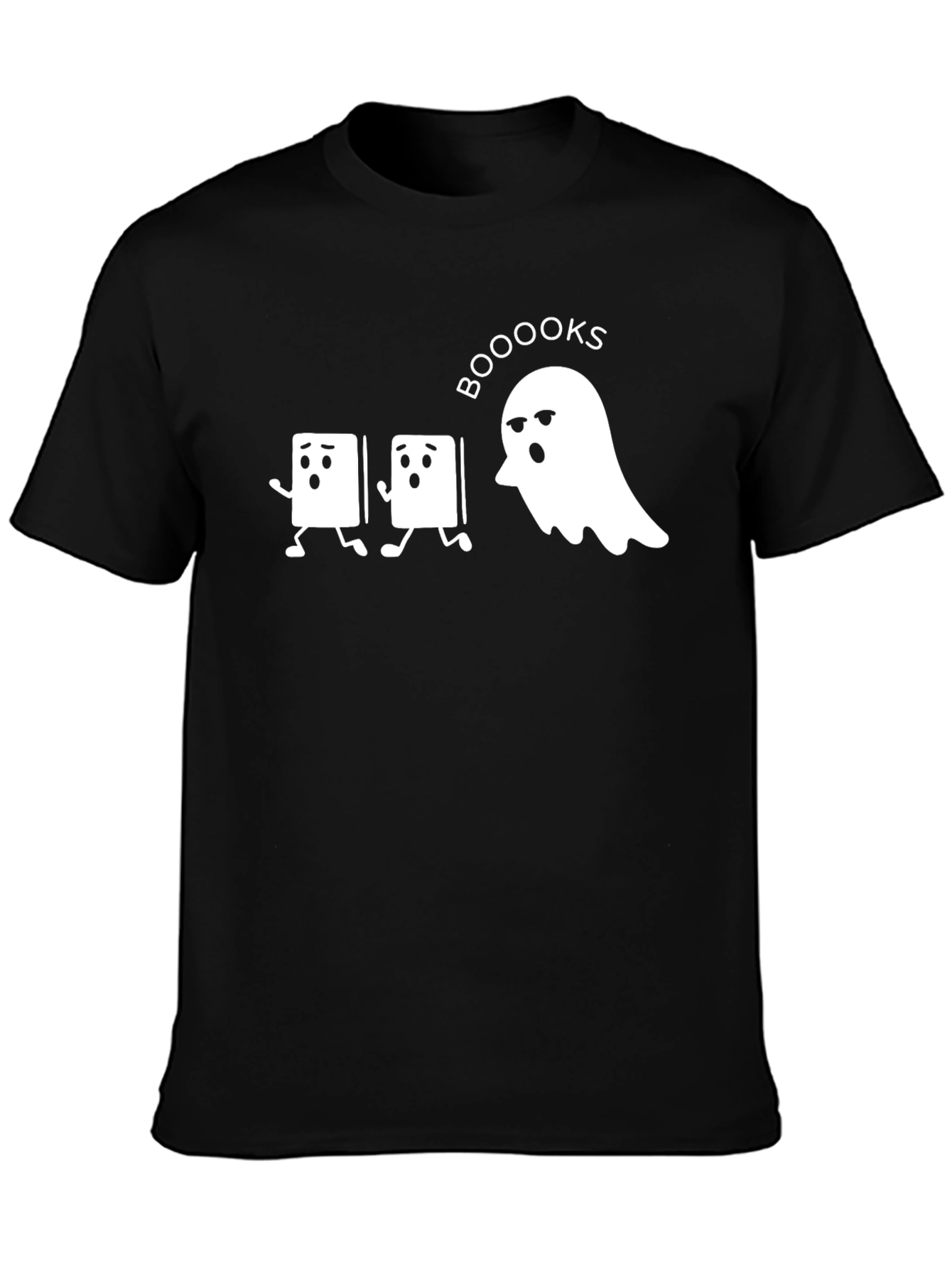 Booooks Halloween T-Shirt - Ghost Chasing Books