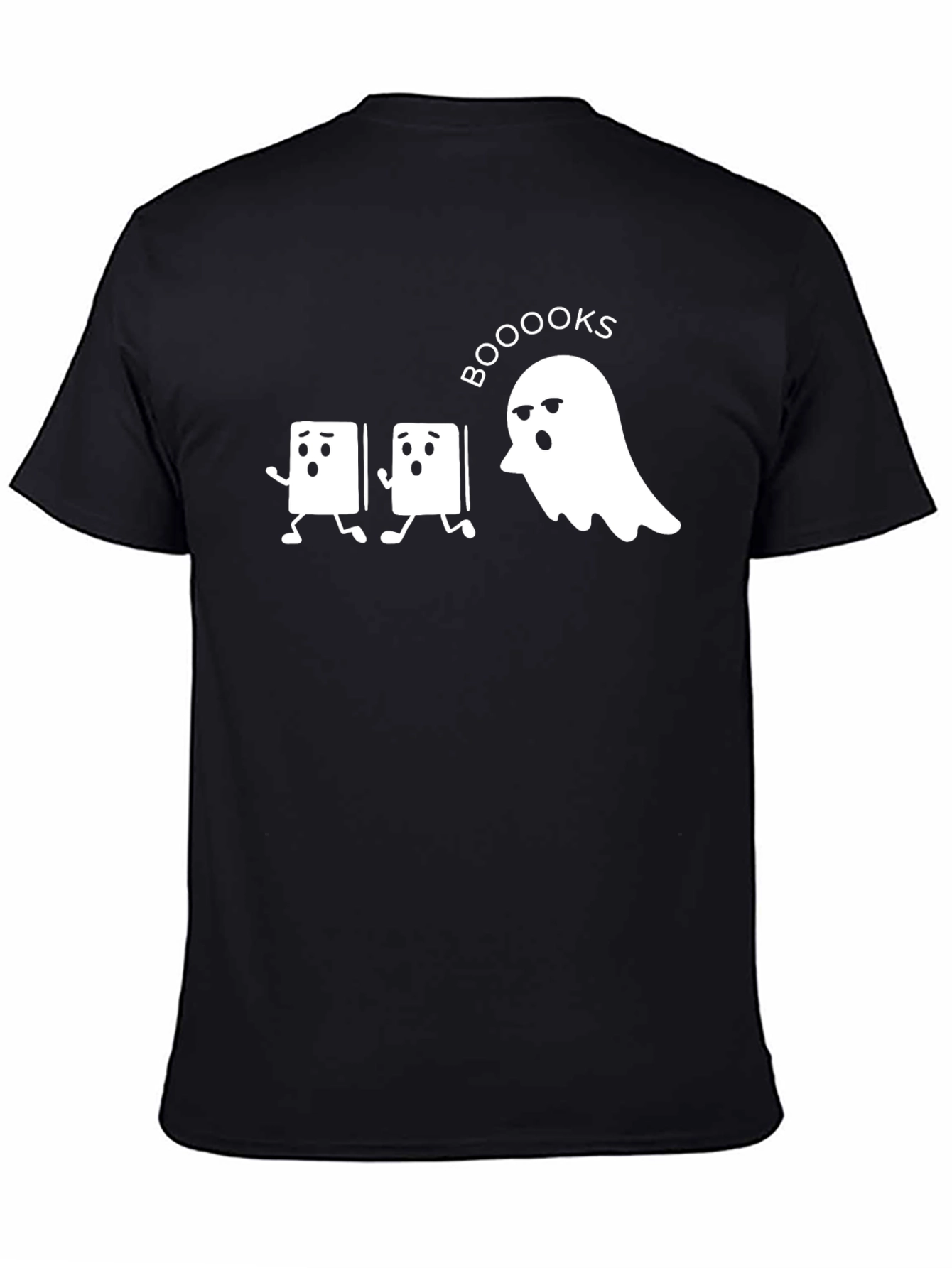 Booooks Halloween T-Shirt - Ghost Chasing Books