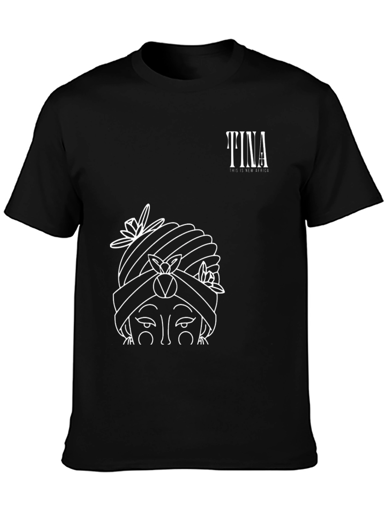 Tina This is New Africa Black Graphic Tee