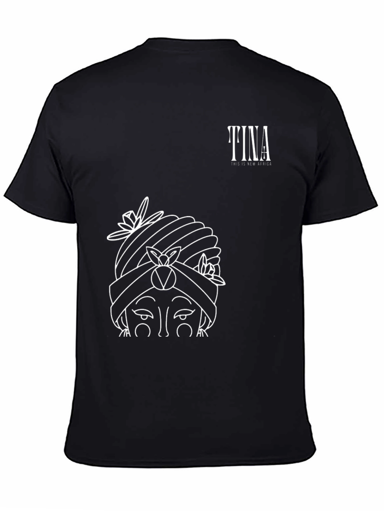 Tina This is New Africa Black Graphic Tee