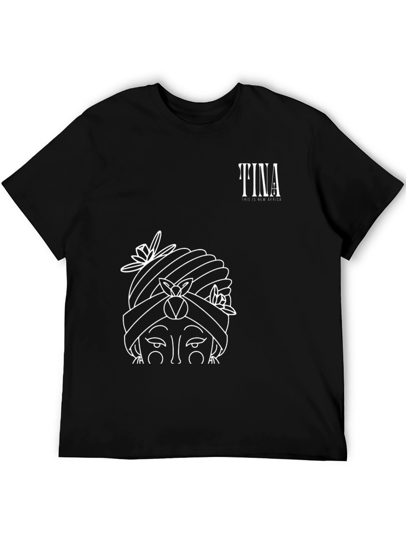 Tina This is New Africa Black Graphic Tee
