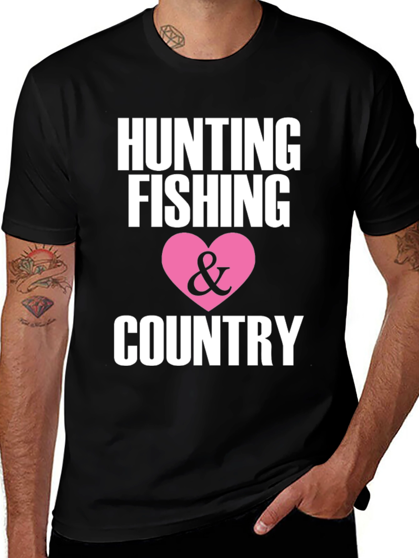 Hunting Fishing Country Graphic Tee