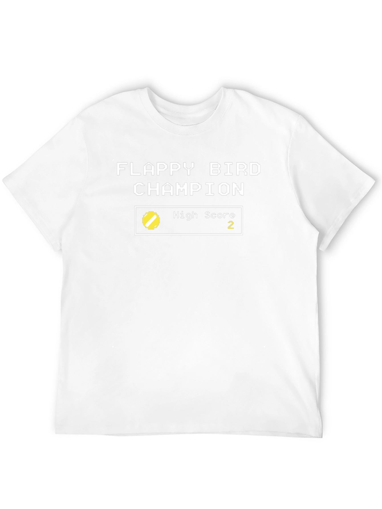 Flappy Bird Champion T-Shirt - Pixel Art Tee