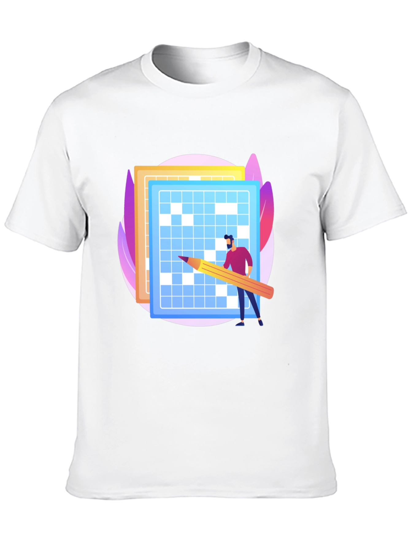 Puzzle Solver Graphic Tee - Black Cotton T-Shirt