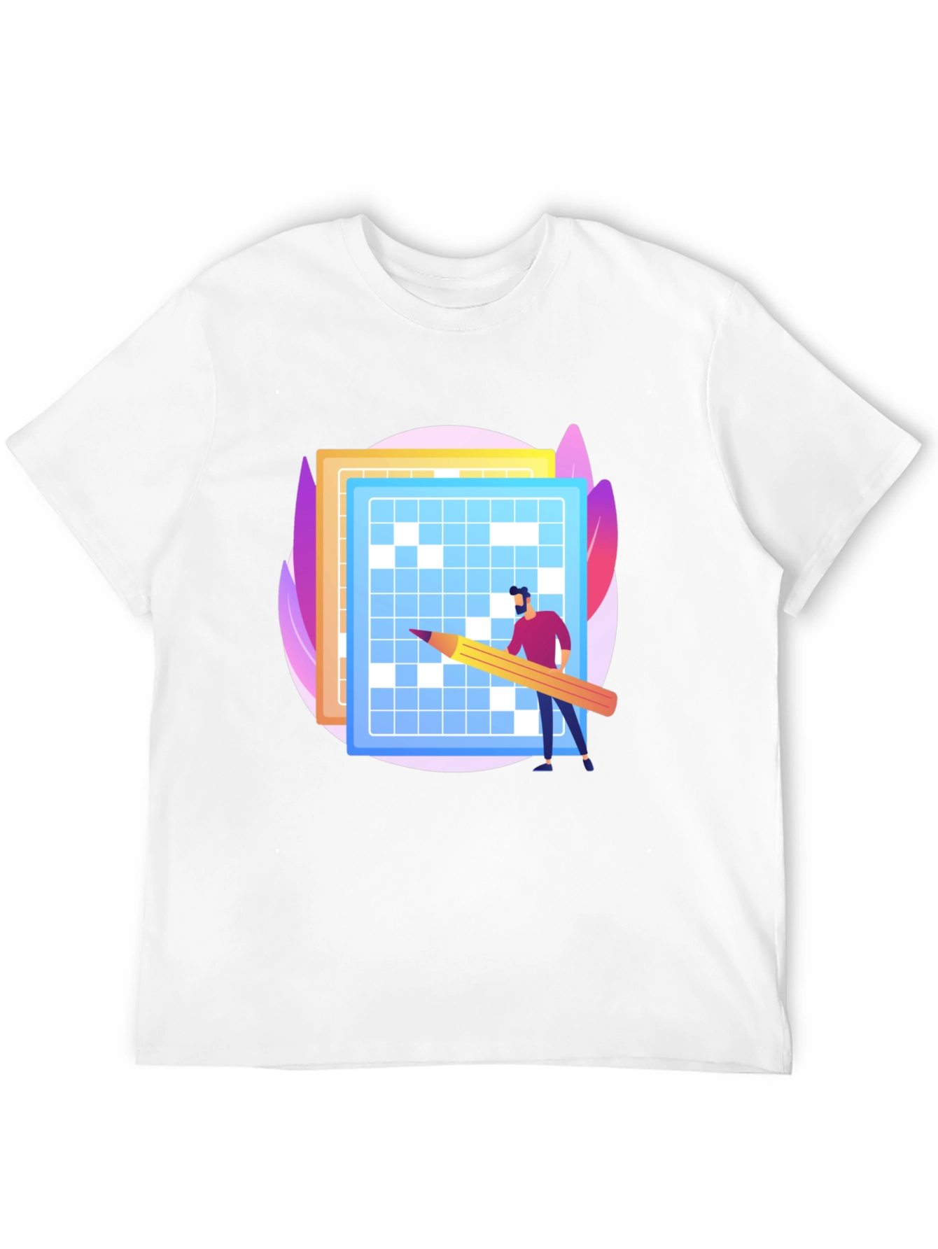 Puzzle Solver Graphic Tee - Black Cotton T-Shirt