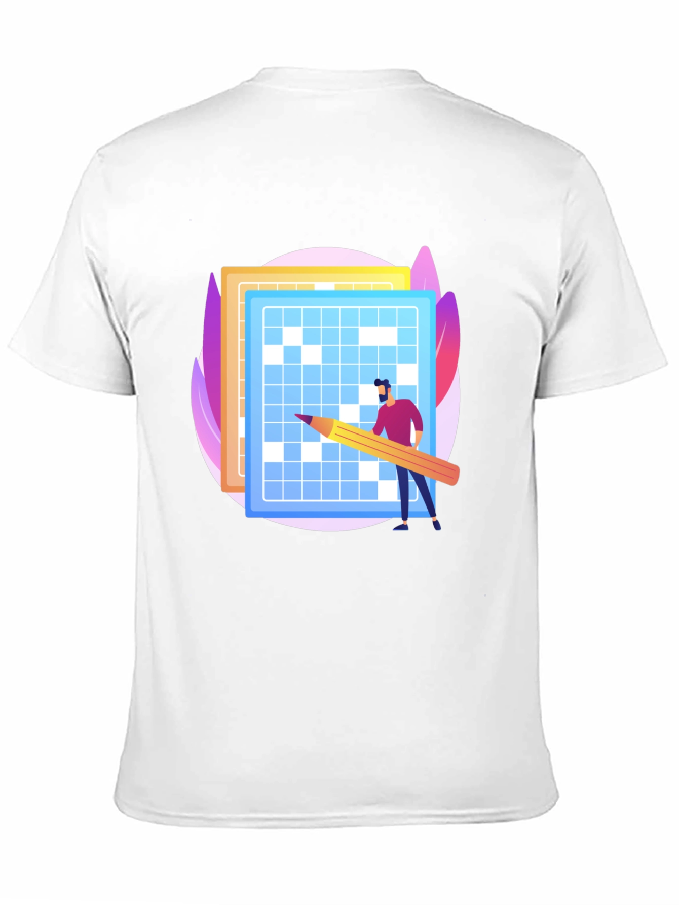 Puzzle Solver Graphic Tee - Black Cotton T-Shirt