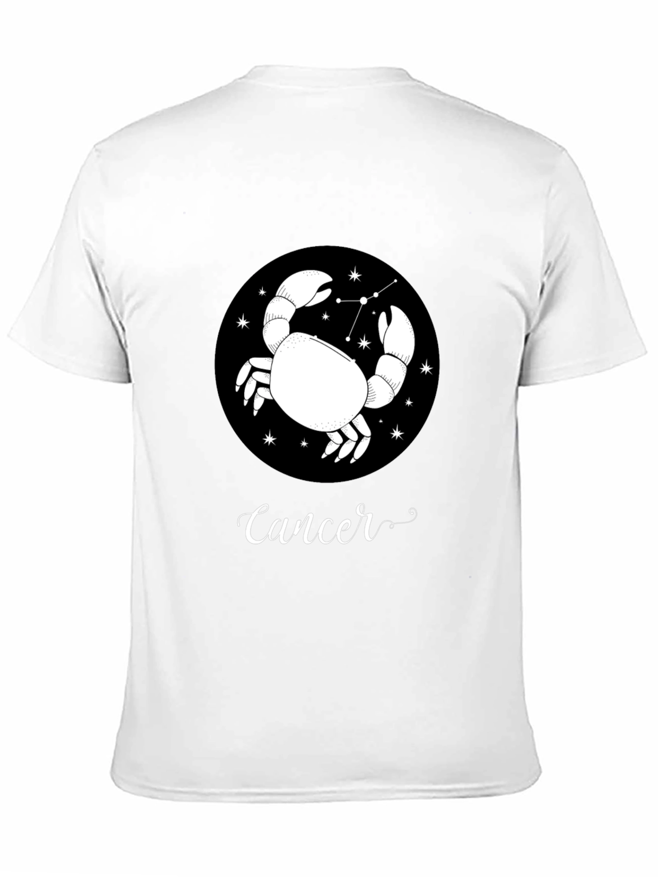 Cancer Zodiac T-Shirt - Black Astrology Tee