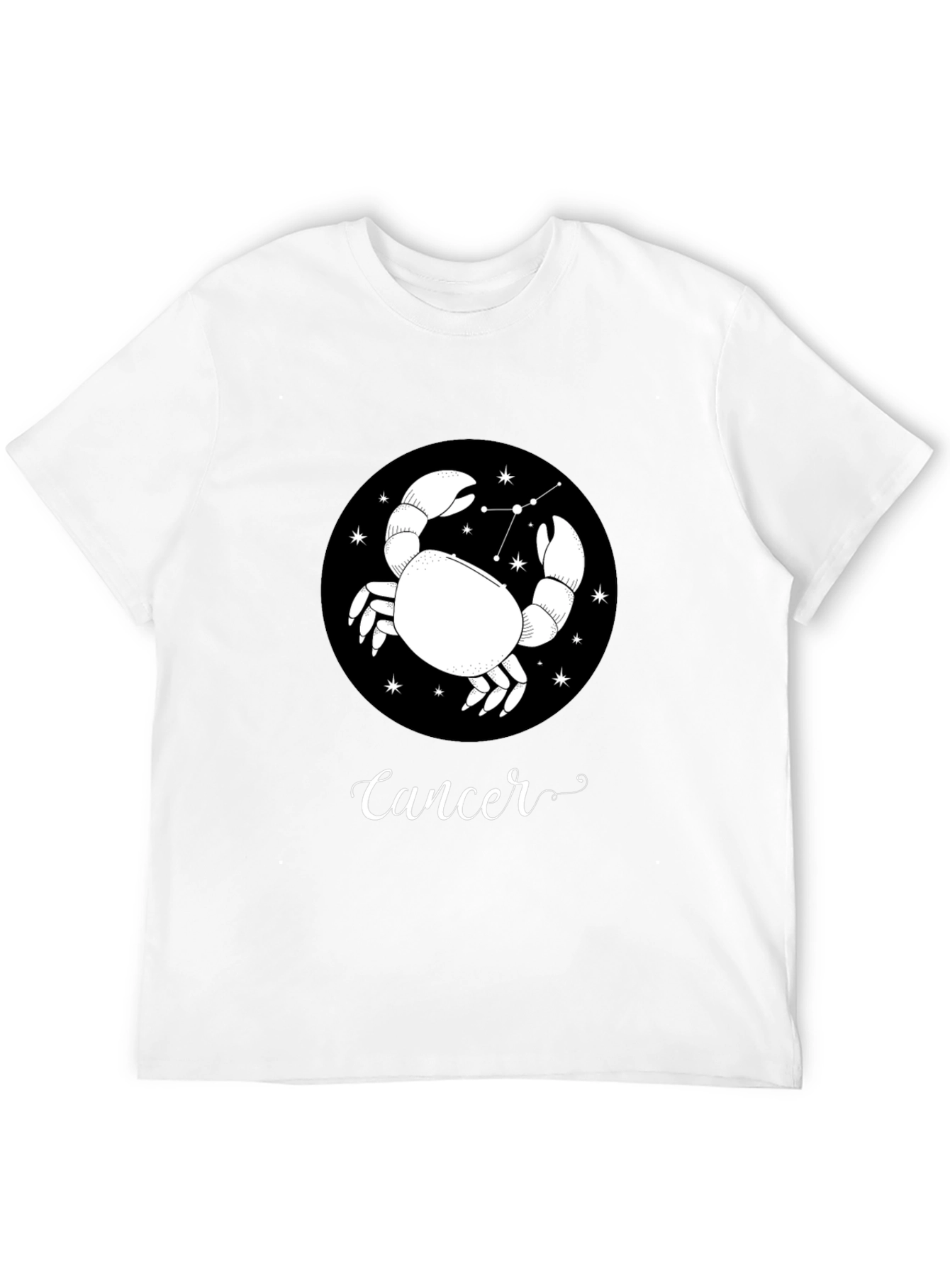 Cancer Zodiac T-Shirt - Black Astrology Tee