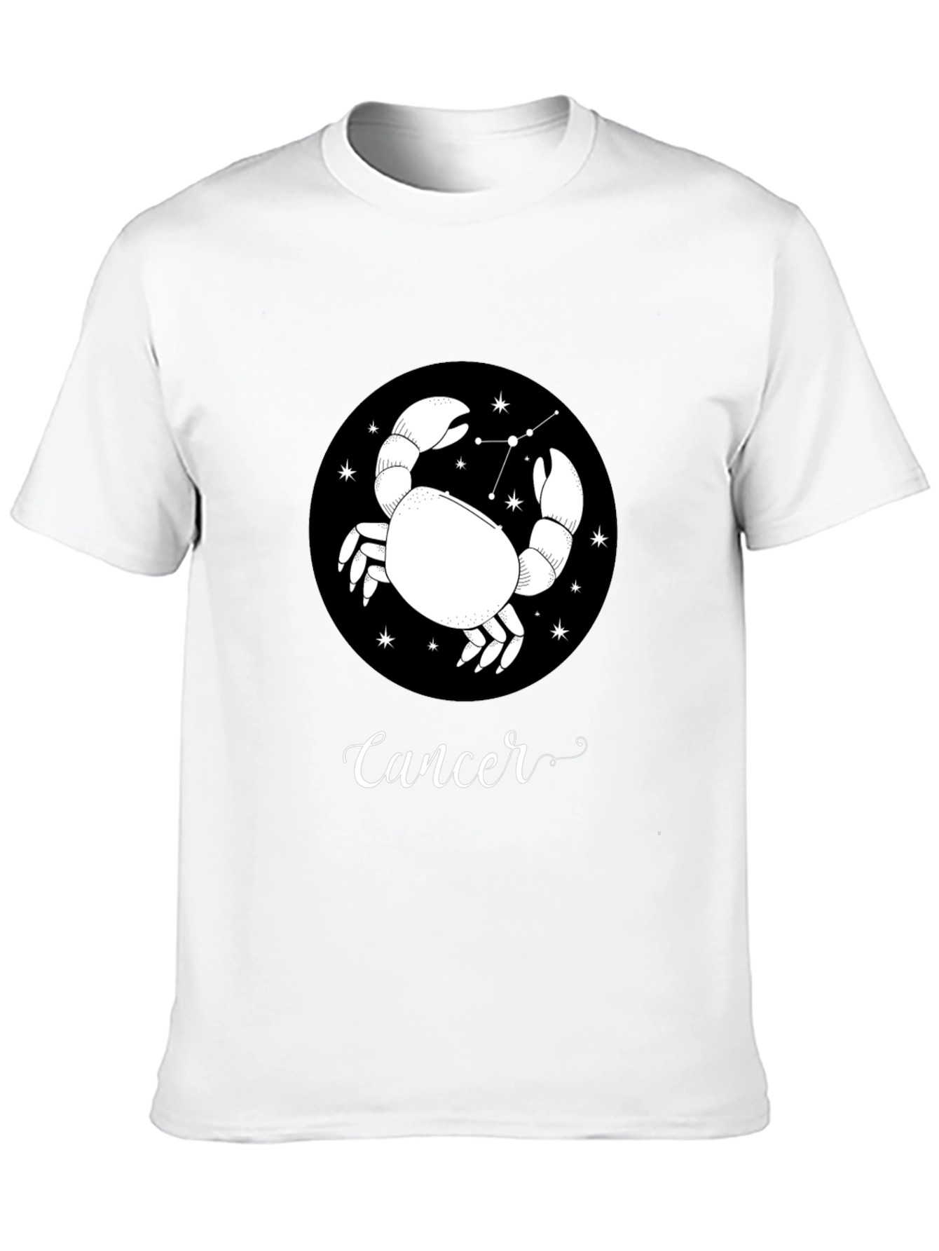 Cancer Zodiac T-Shirt - Black Astrology Tee