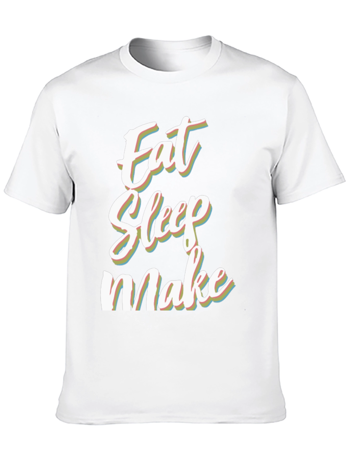 Eat Sleep Make Black Graphic Tee