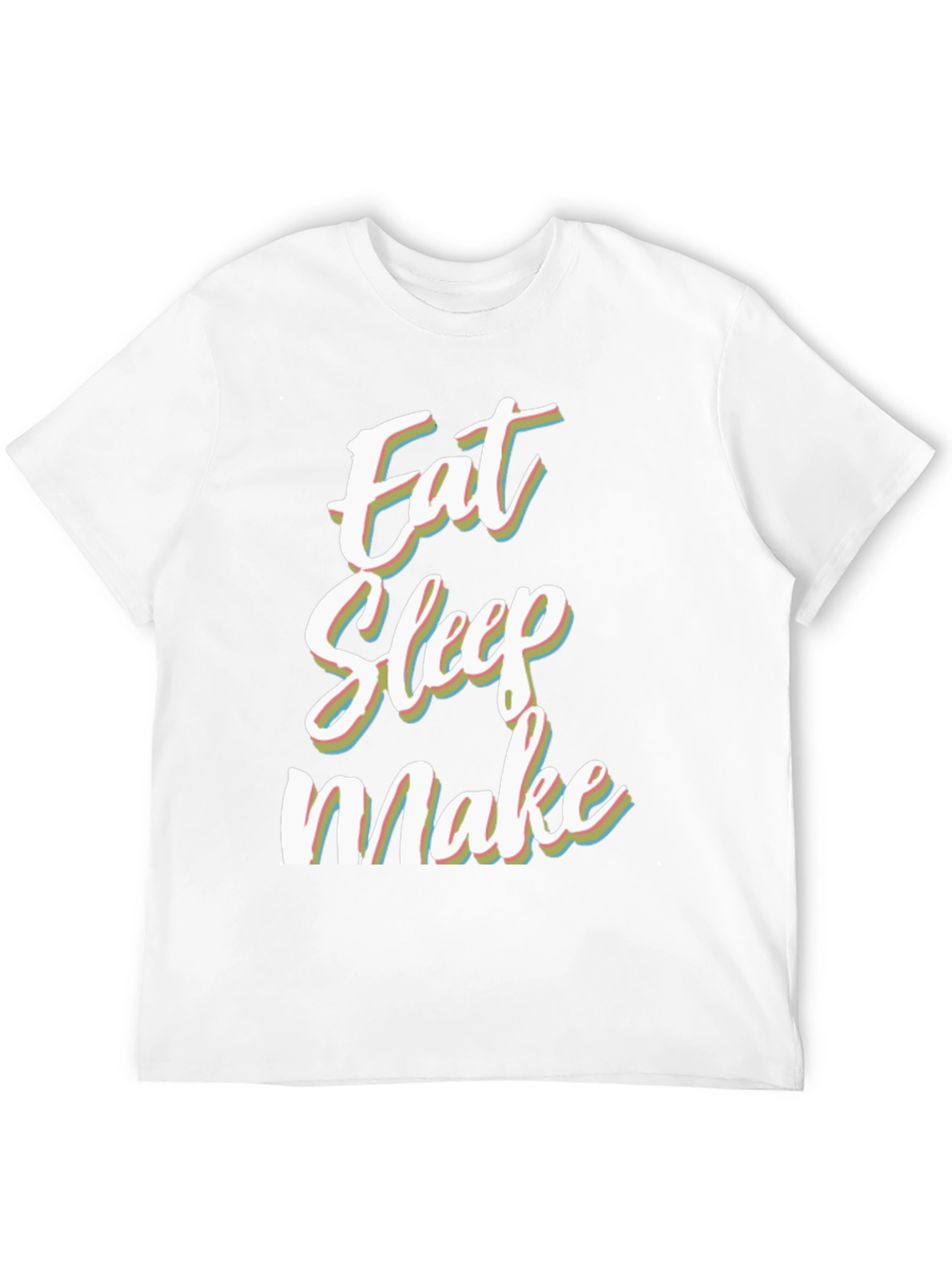 Eat Sleep Make Black Graphic Tee