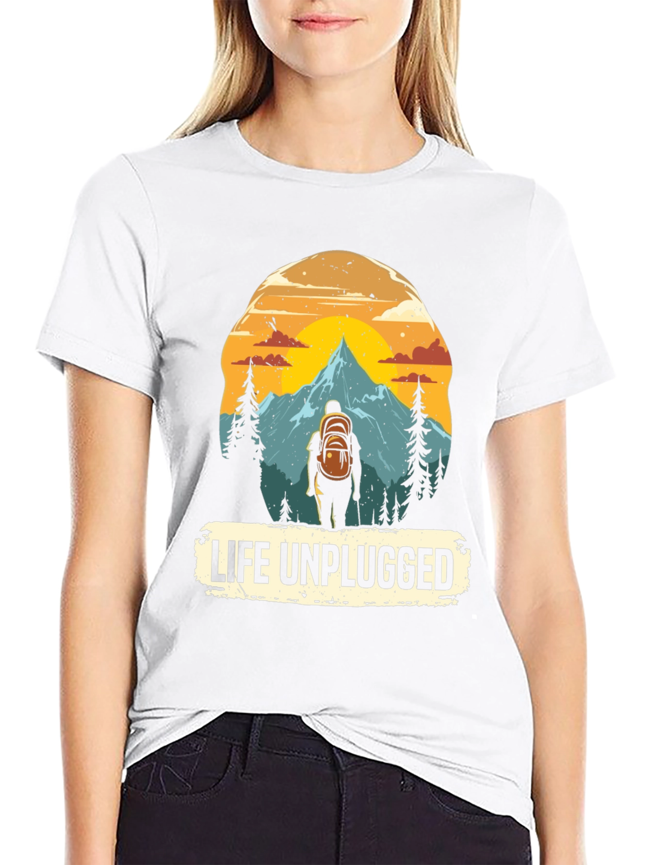 Life Unplugged Graphic Tee - Nature Adventure Shirt